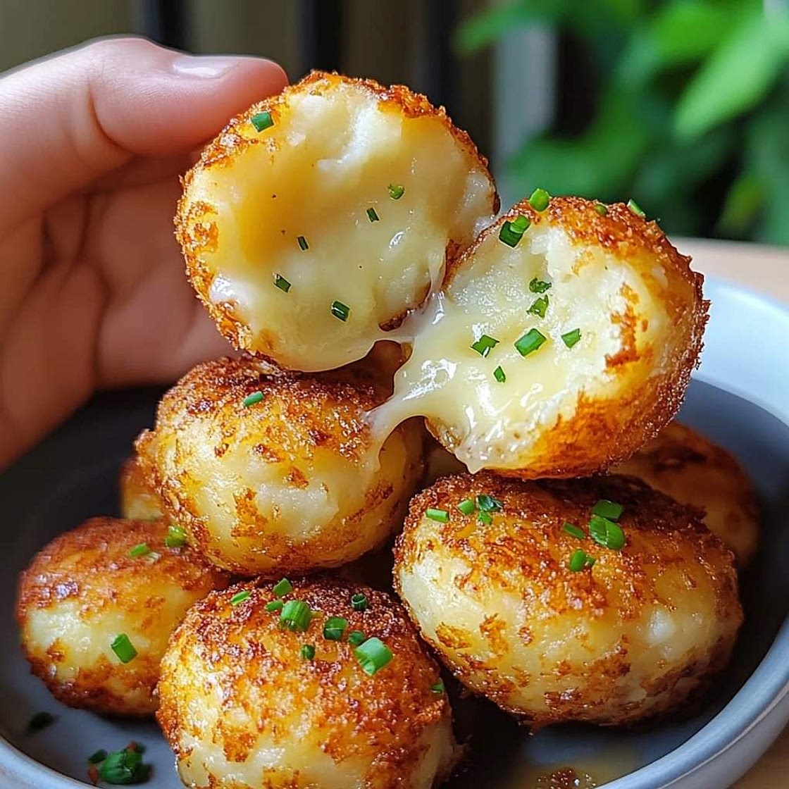 crispy mashed potato cheese bites