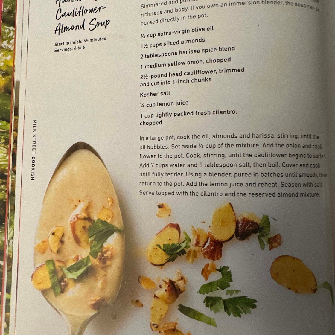 Almond & Harissa soup
