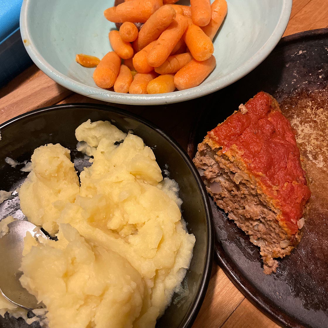 Instant Pot Meatloaf and Mashed Potatoes