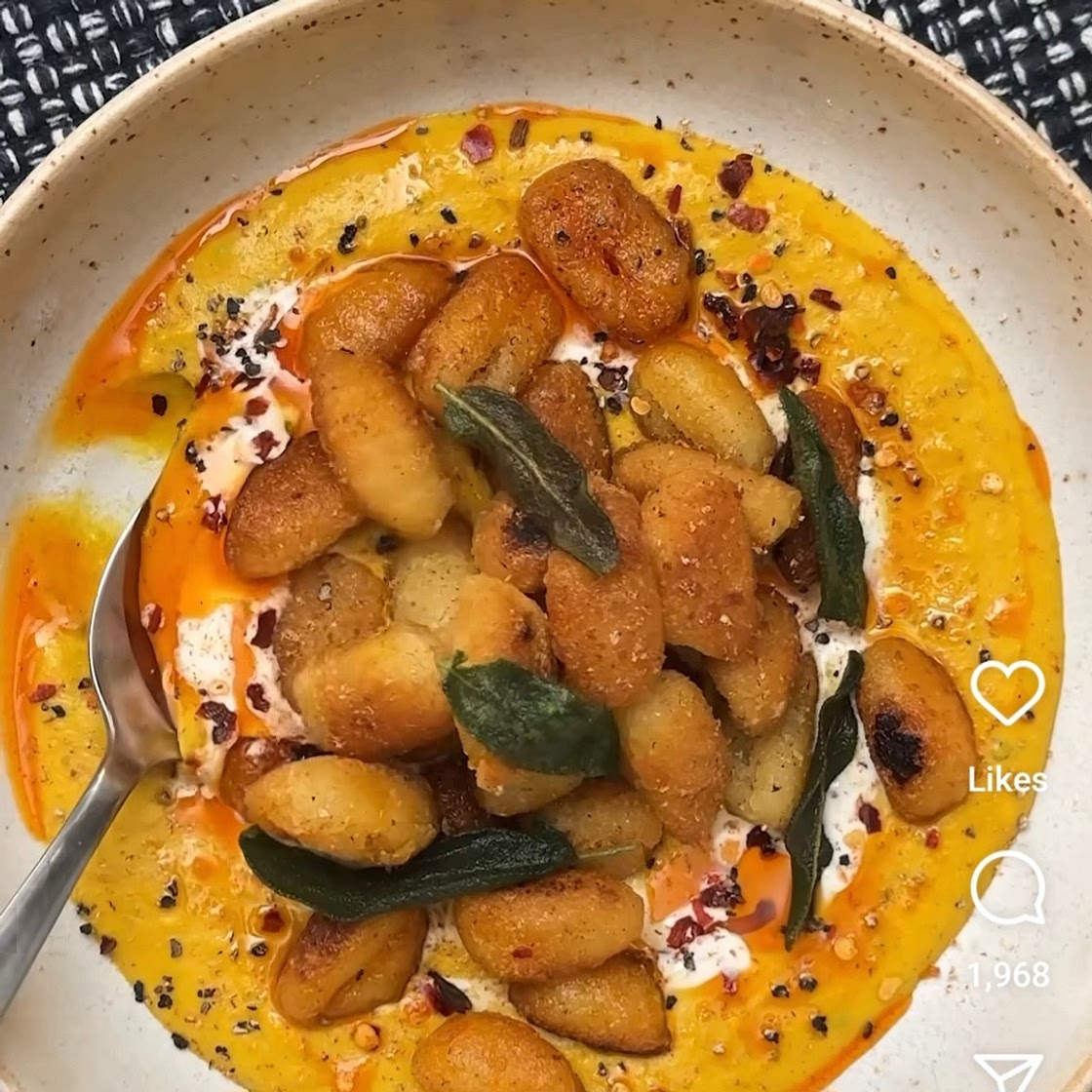 Pumpkin gnocchi