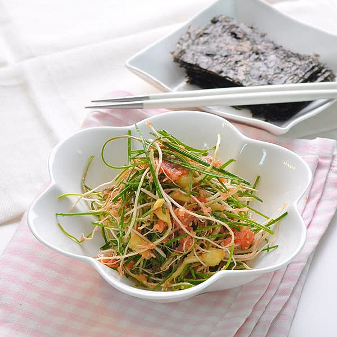 달래명란무침