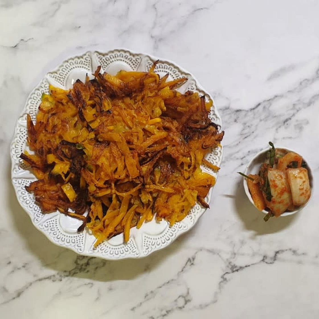 바삭하게 맛있는 단호박전 만들기