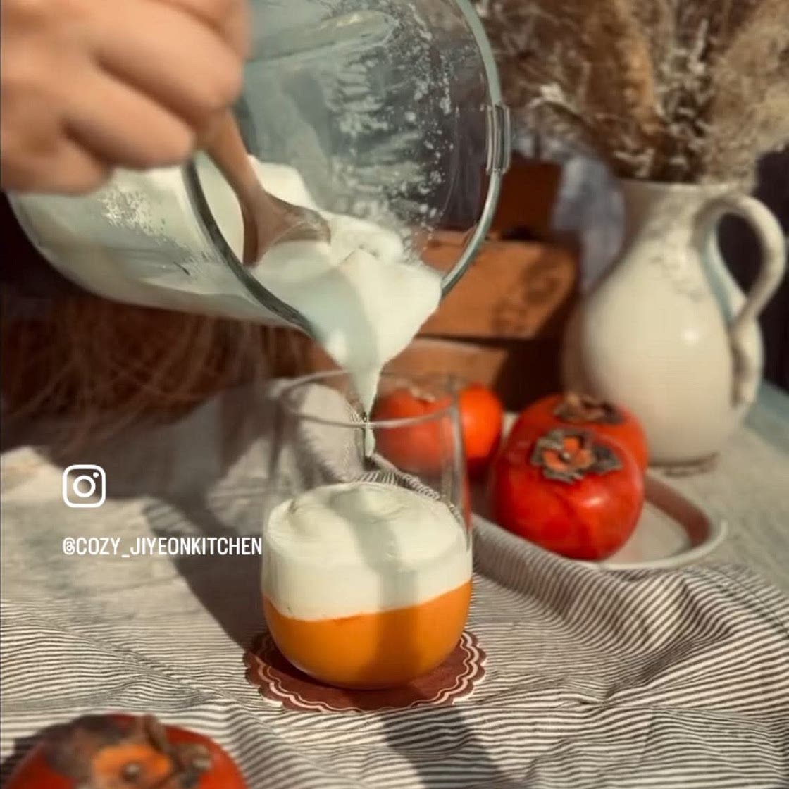 🍂카페맛 그대로! 홍시요거트 스무디