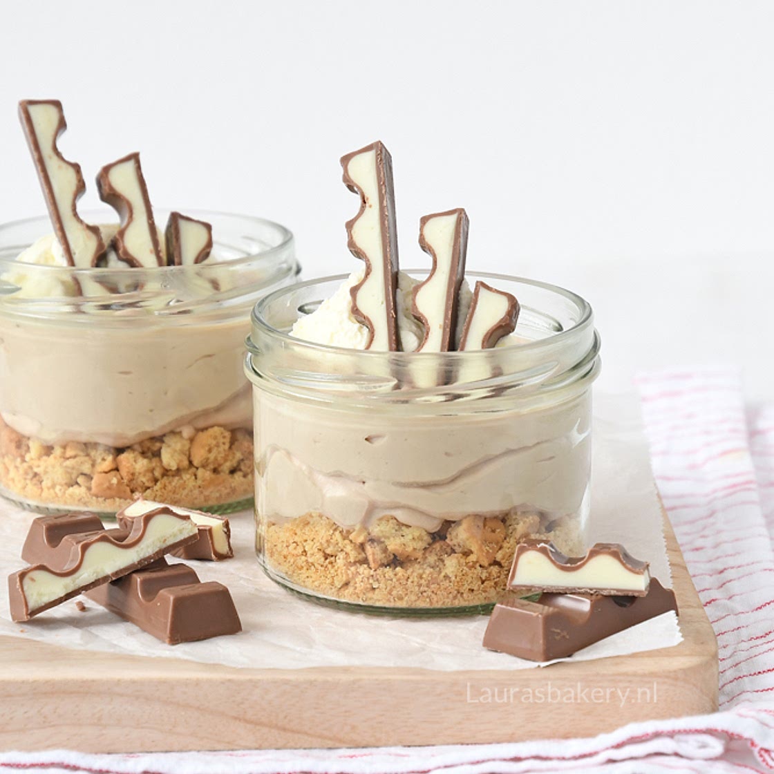 No-bake kinder chocolade mini cheesecake
