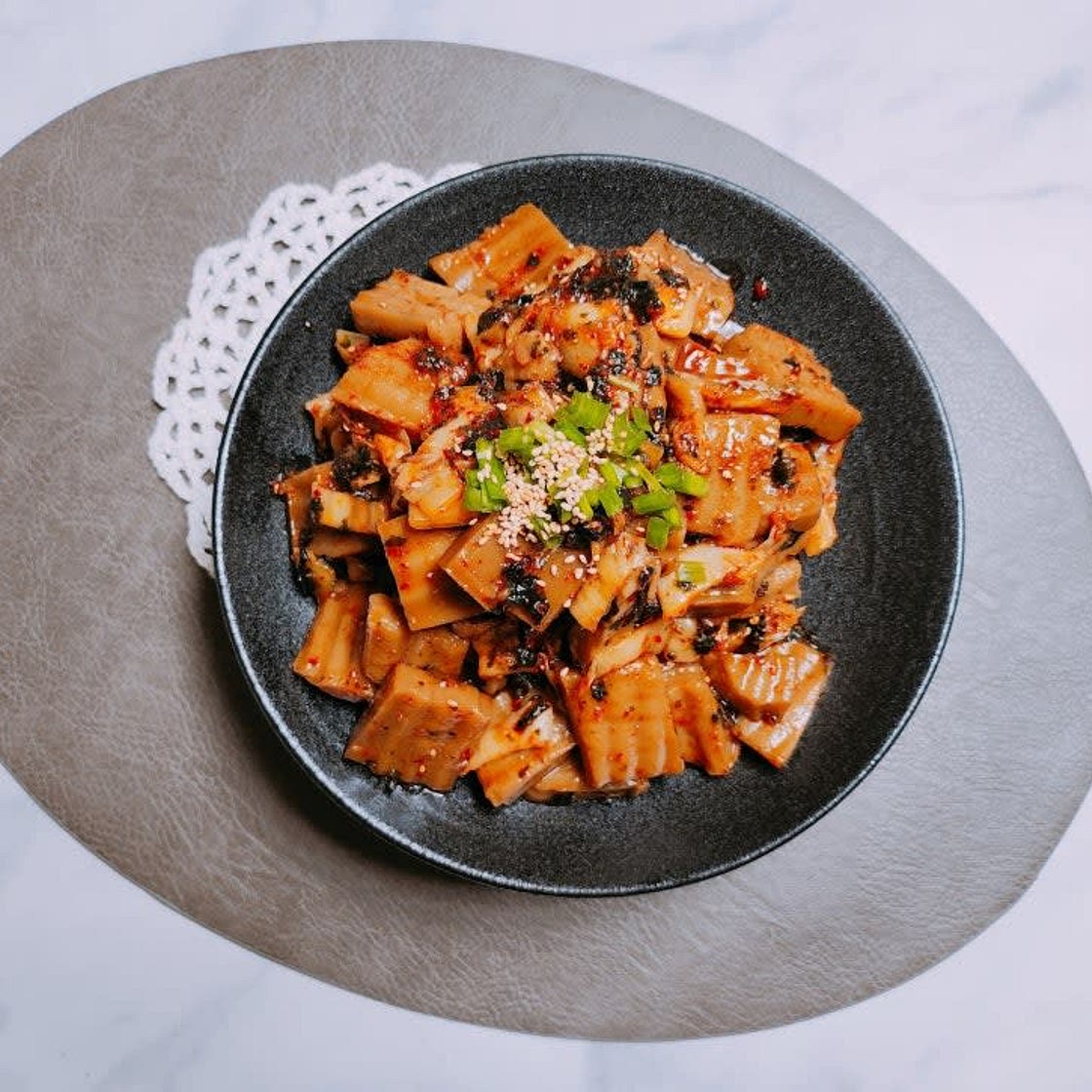 편스토랑 류수영 묵은지 도토리묵 무침