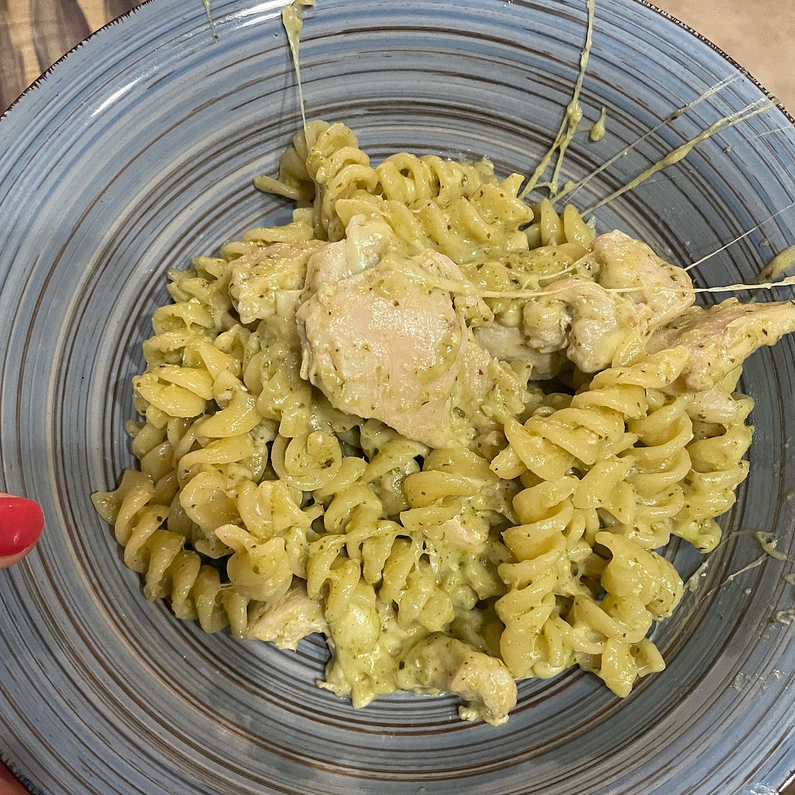 Creamy Chicken Pesto Pasta