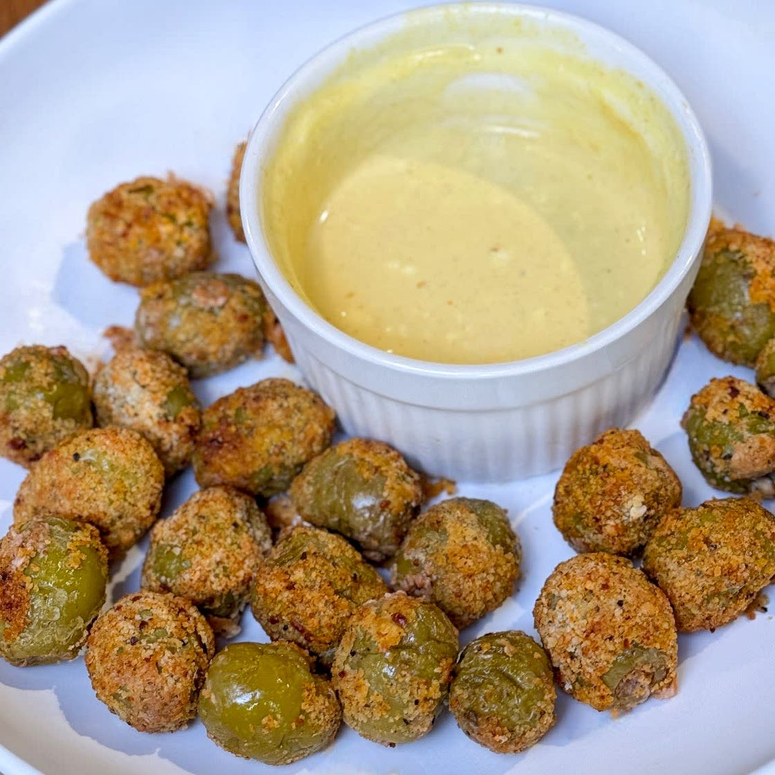 Air Fryer Cheese Stuffed Olives