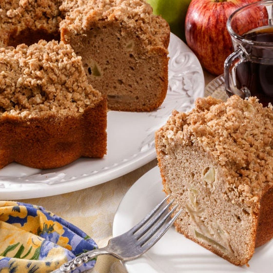 Pastel de manzana con streusel de canela, ¡para acompañar tu café!