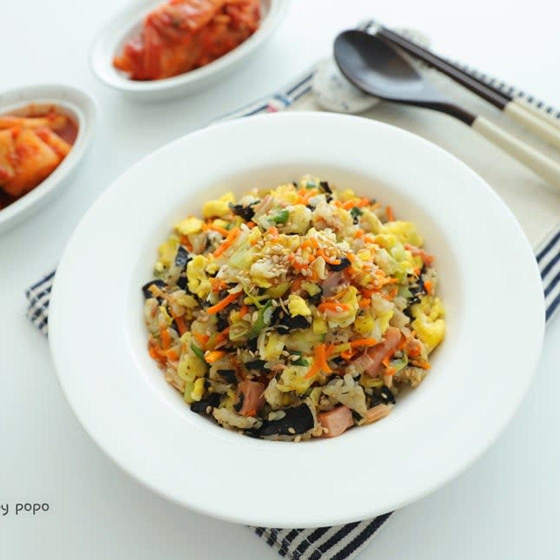 김밥볶음밥 만들기 남은김밥요리 볶음밥레시피