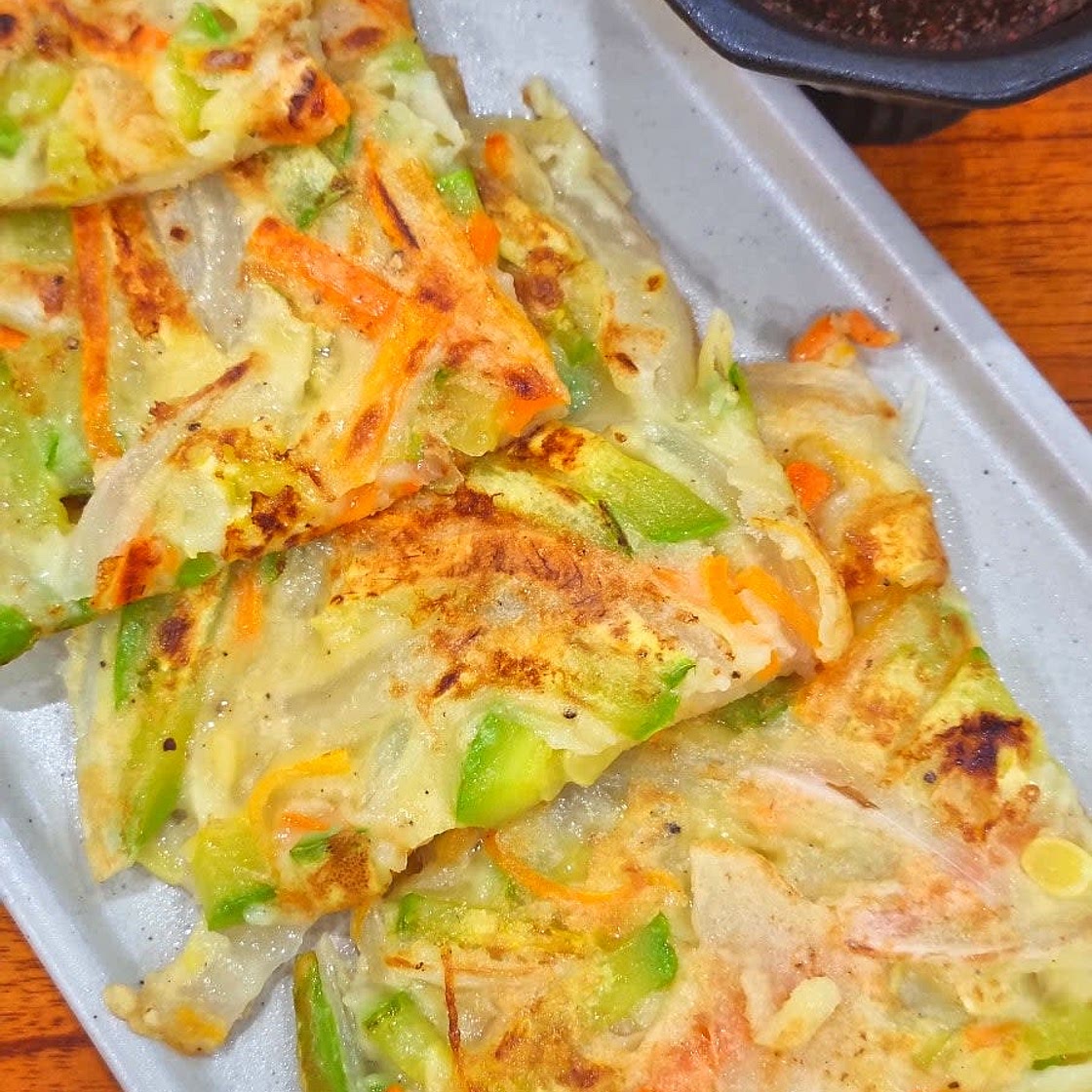 애호박전 부침개 만들기 애호박 요리 초간단 야채전 :: 비오는날 저녁메뉴