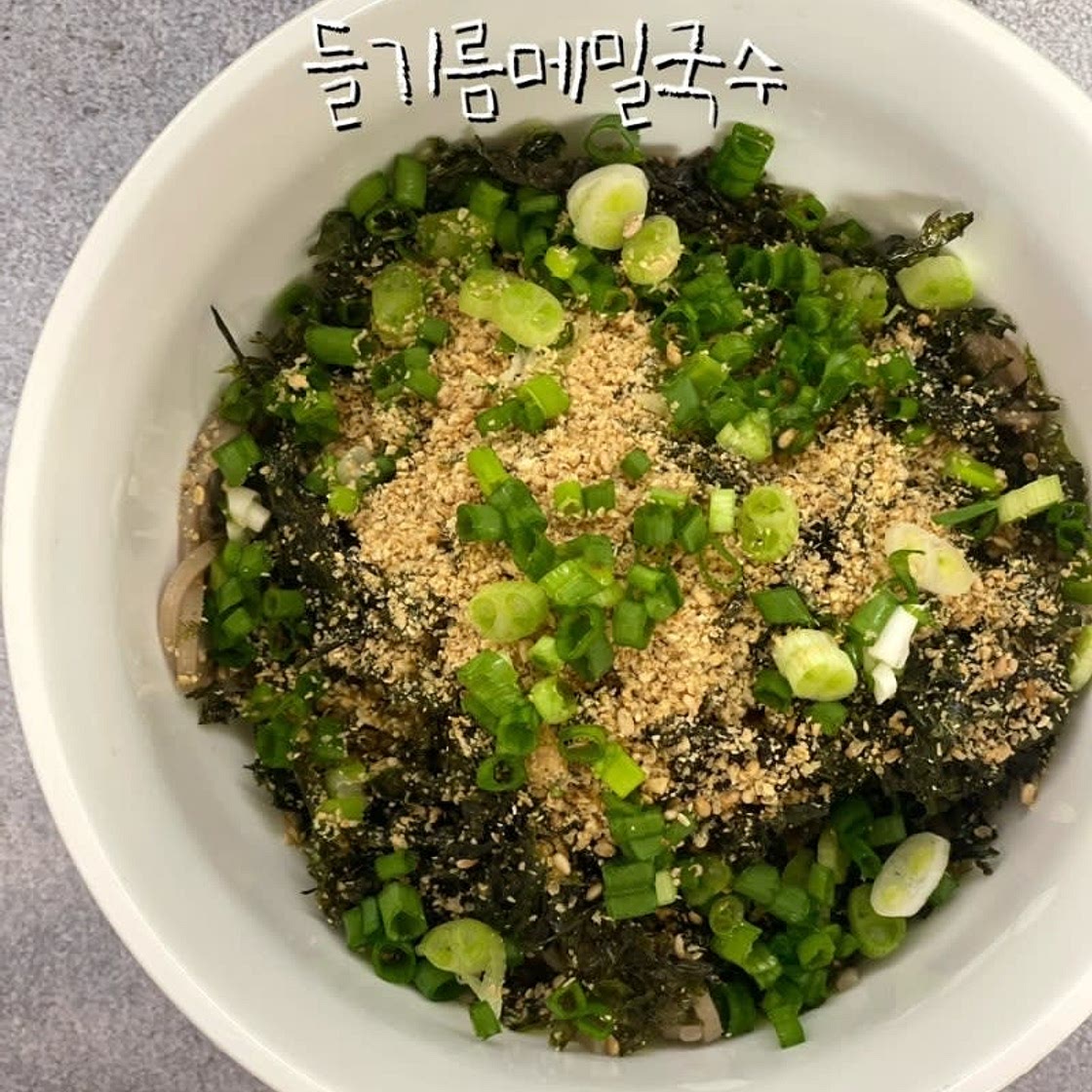 들기름막국수만들기 들기름 메밀소바 레시피 소스 재료
