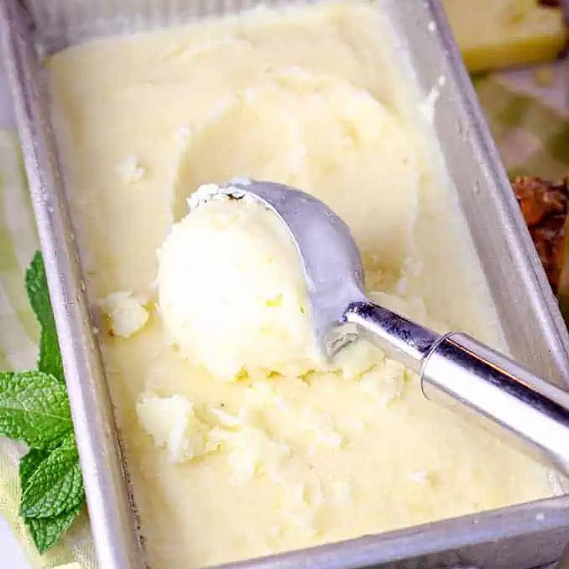 Pineapple Coconut Ice Cream