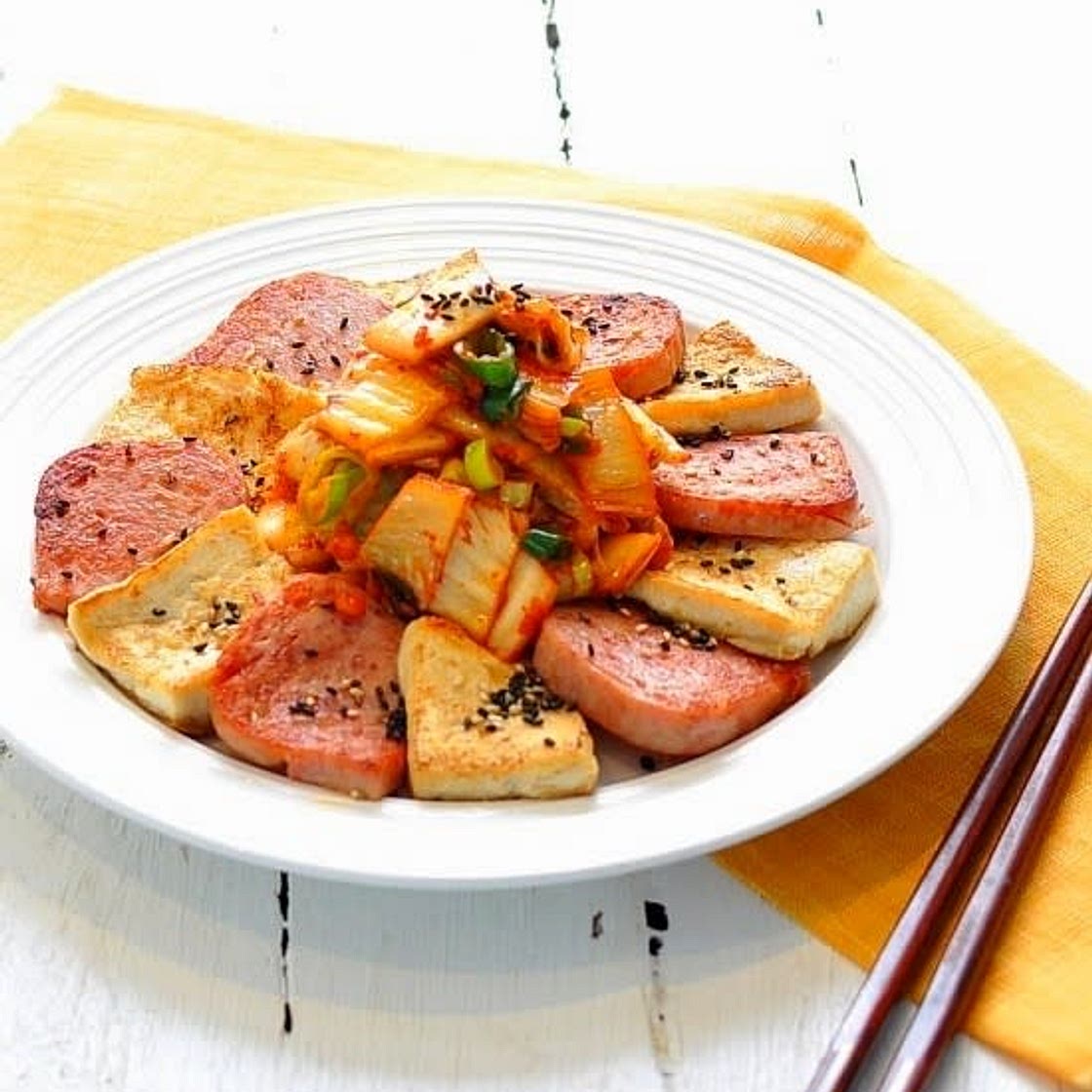 두부스팸김치