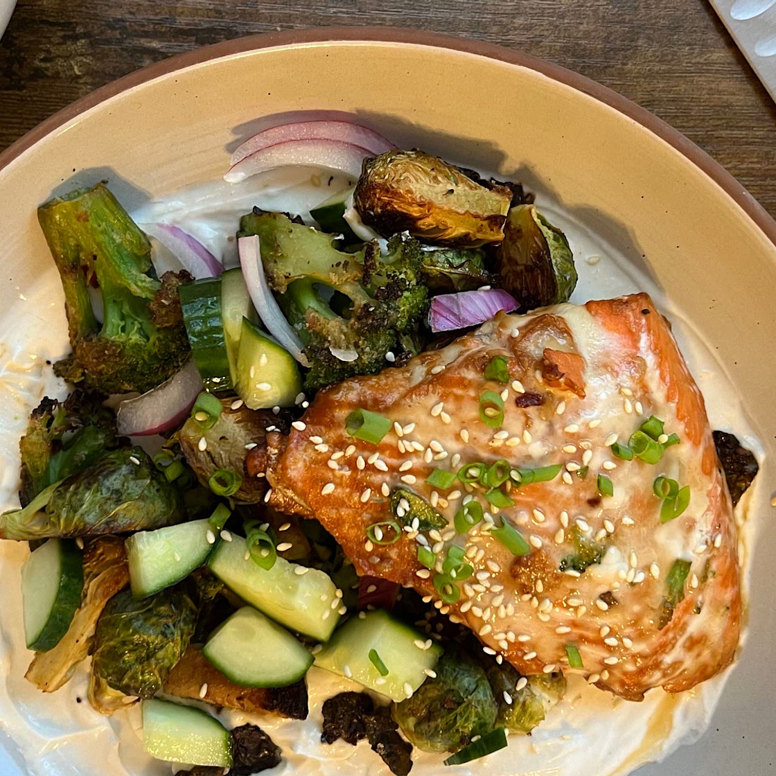Maple Tahini Salmon Bowl