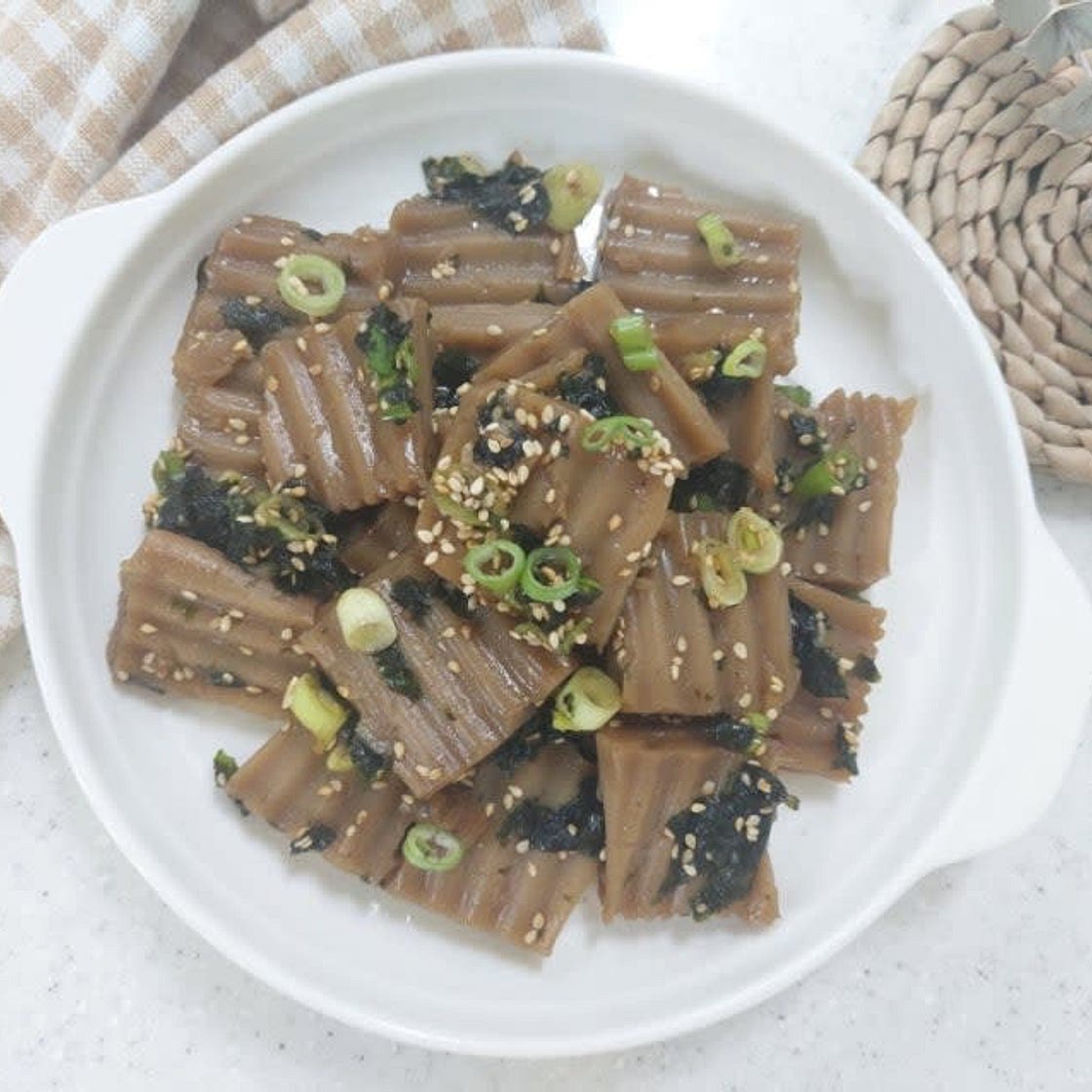 도토리묵 김무침 만드는법 어린이반찬 도토리묵무침 레시피