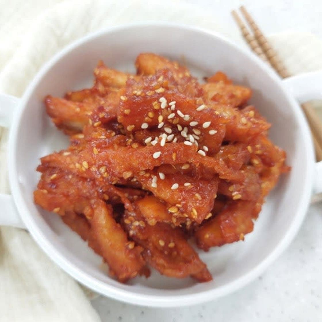 황태채무침 만드는법 양념 황태채요리