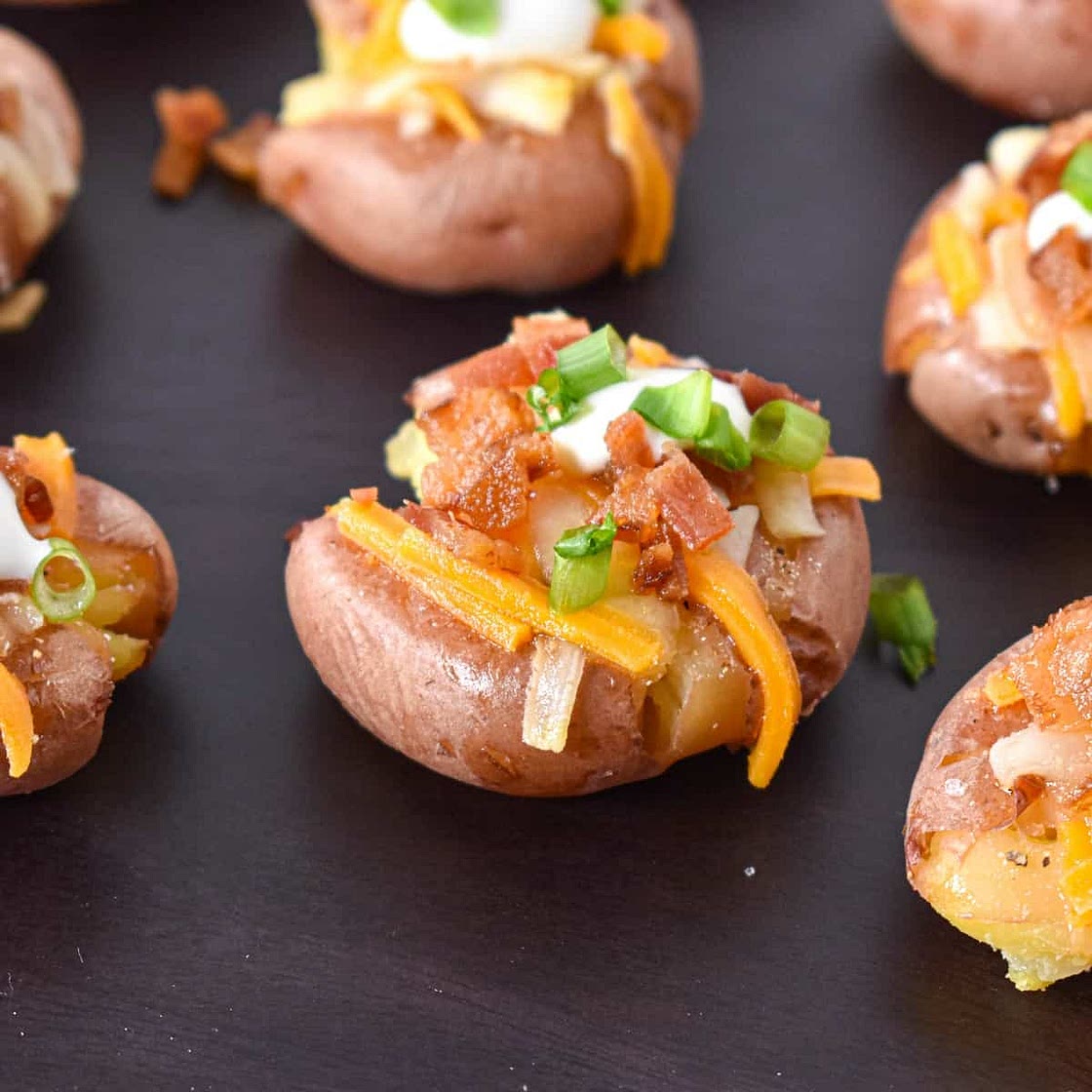Loaded Smashed Potatoes