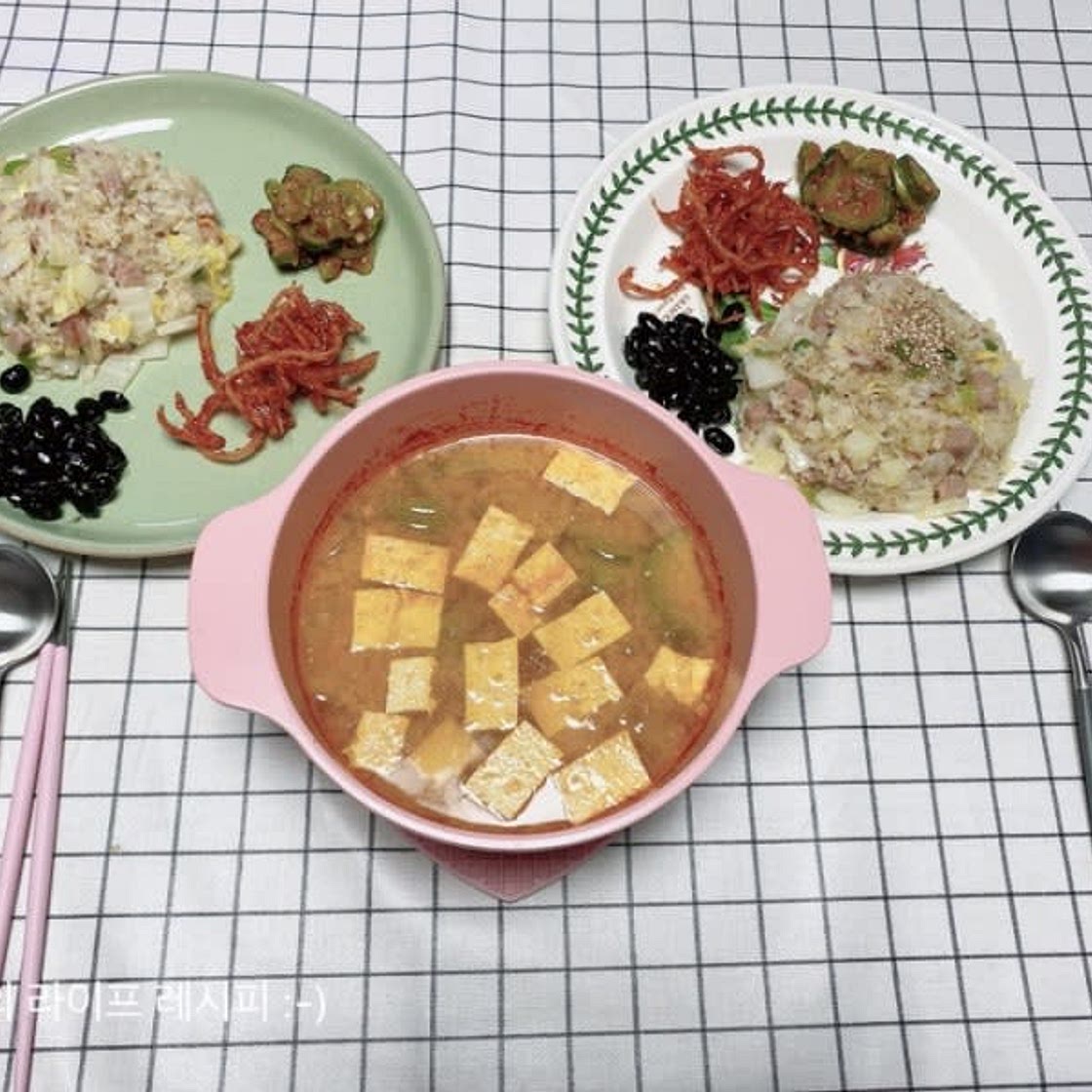 백김치 활용요리 간단하게 만들어 먹는 백김치볶음밥