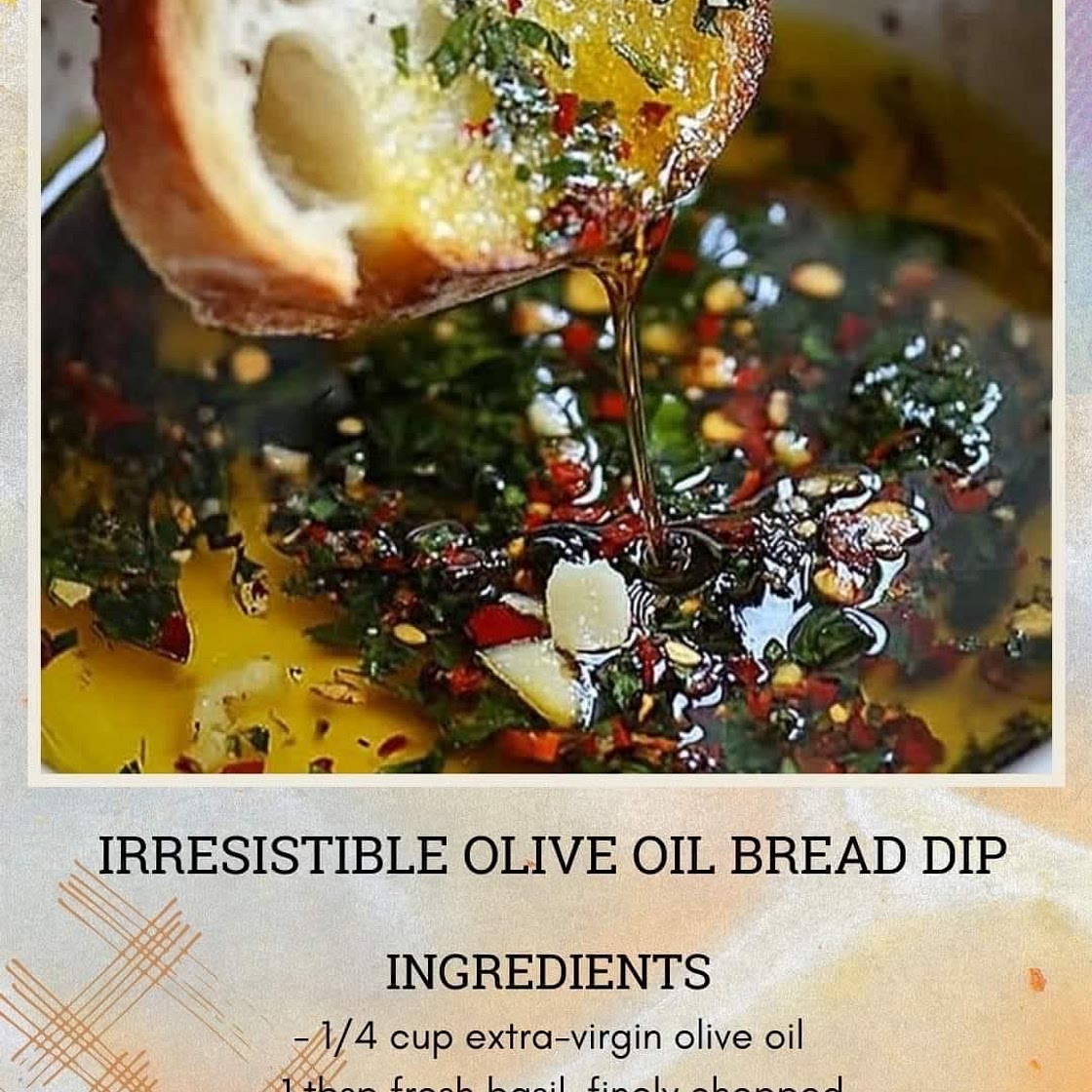 Irresistible Olive Oil Bread Dip