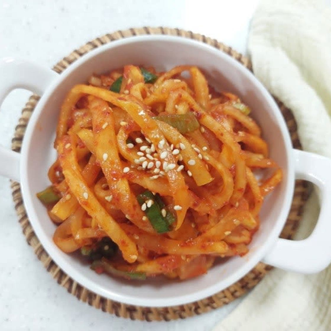 아삭한 콜라비 생채 만들기  콜라비생채 양념