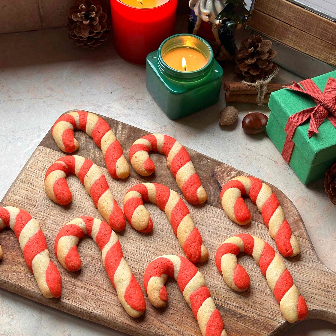 Candy cane cookies 🎁