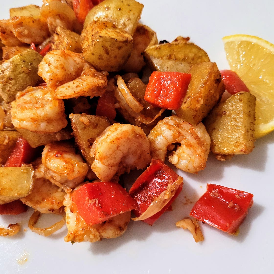 Garlic Shrimp and Potato Sheet Pan Dinner