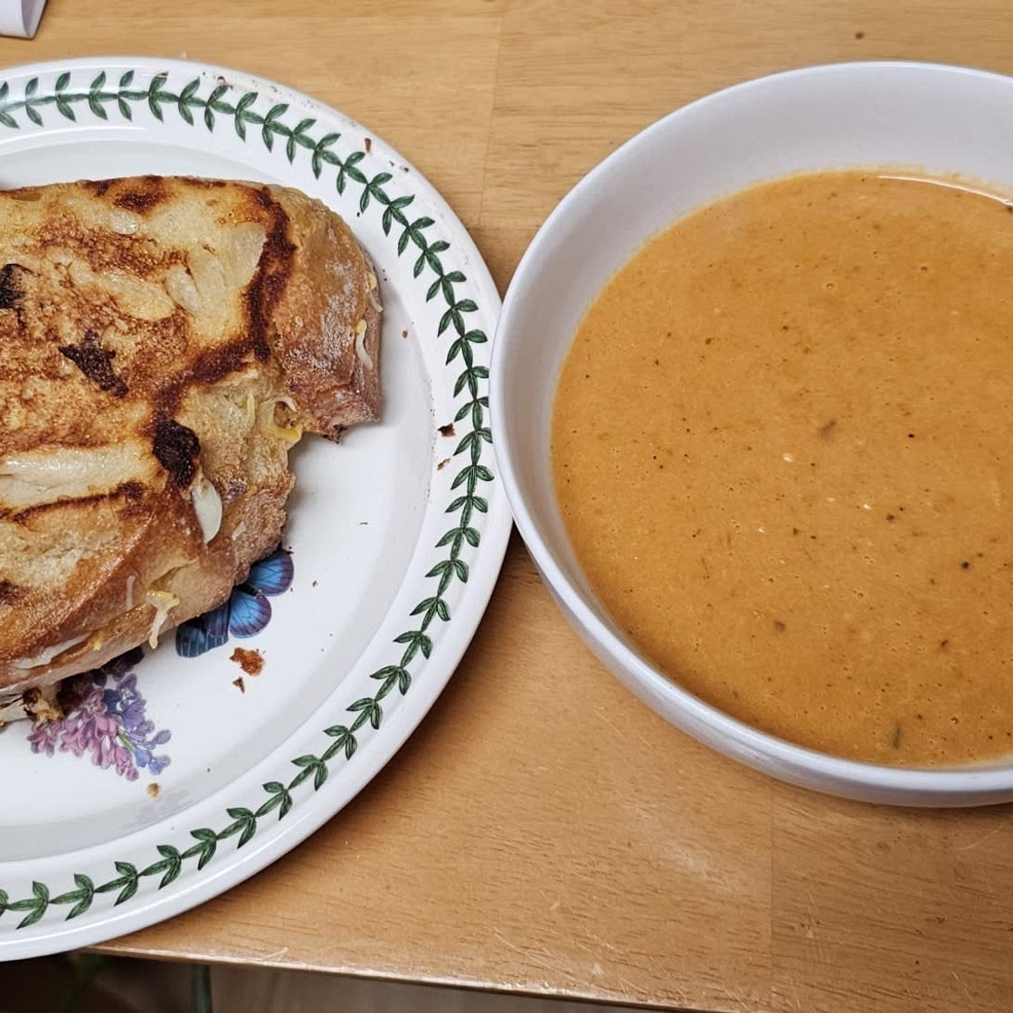 Grilled Cheese and Tomato Soup