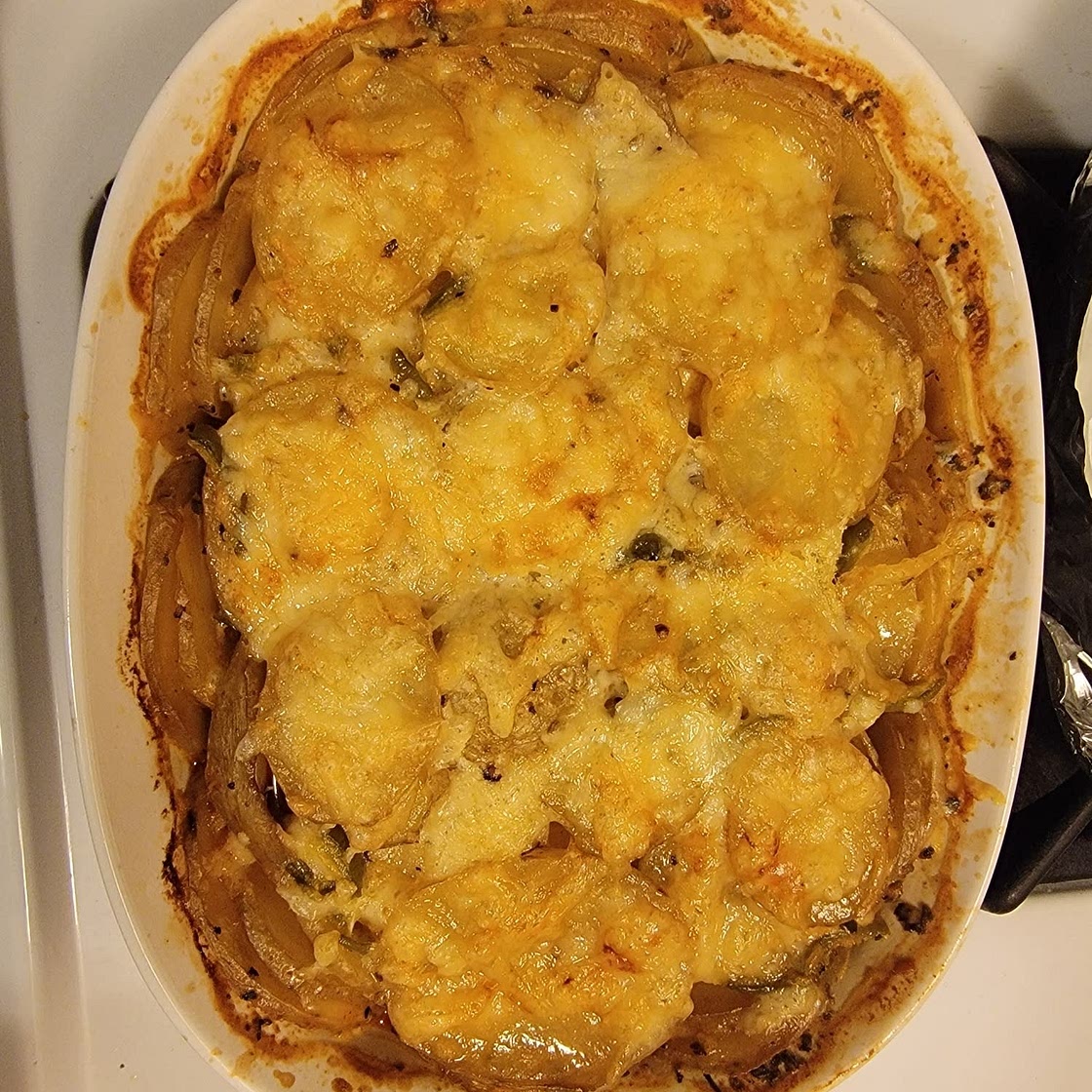 Creamy Potato Bake with Manchego Cheese & Jalapeños