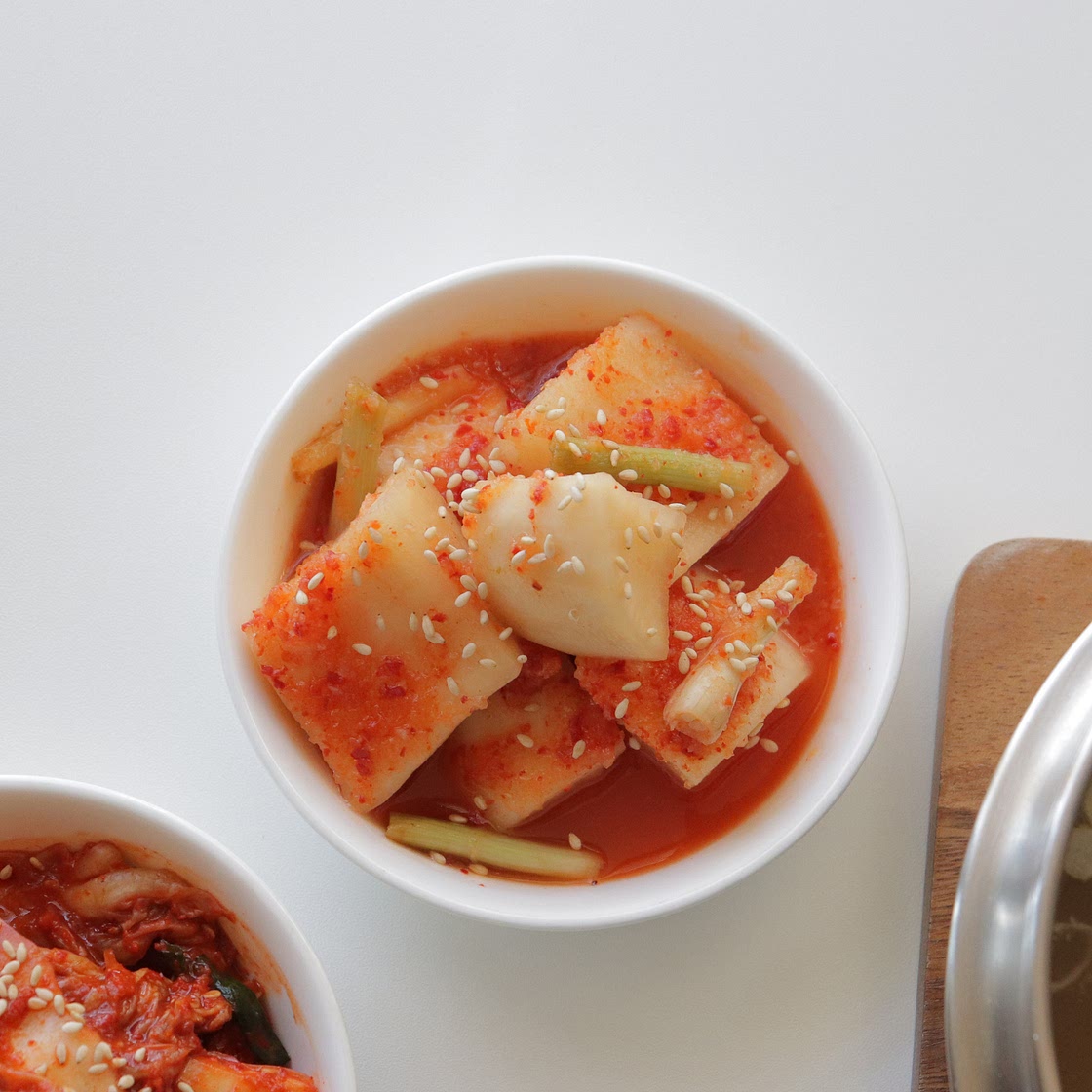 석박지 설렁탕 깍두기 담그기