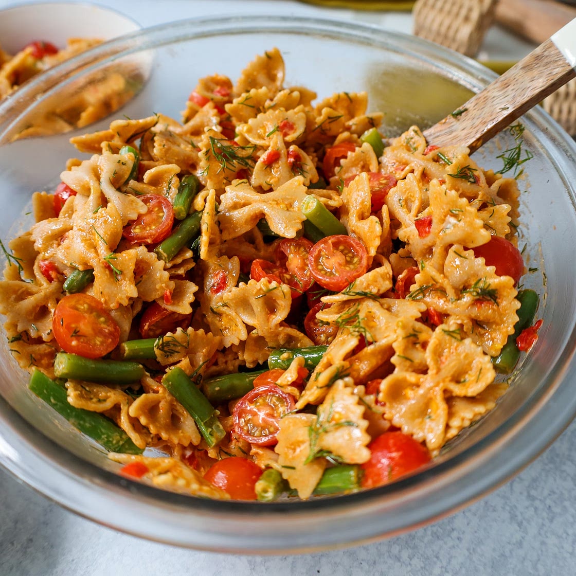 Vegan Pimento-ish Pasta Salad