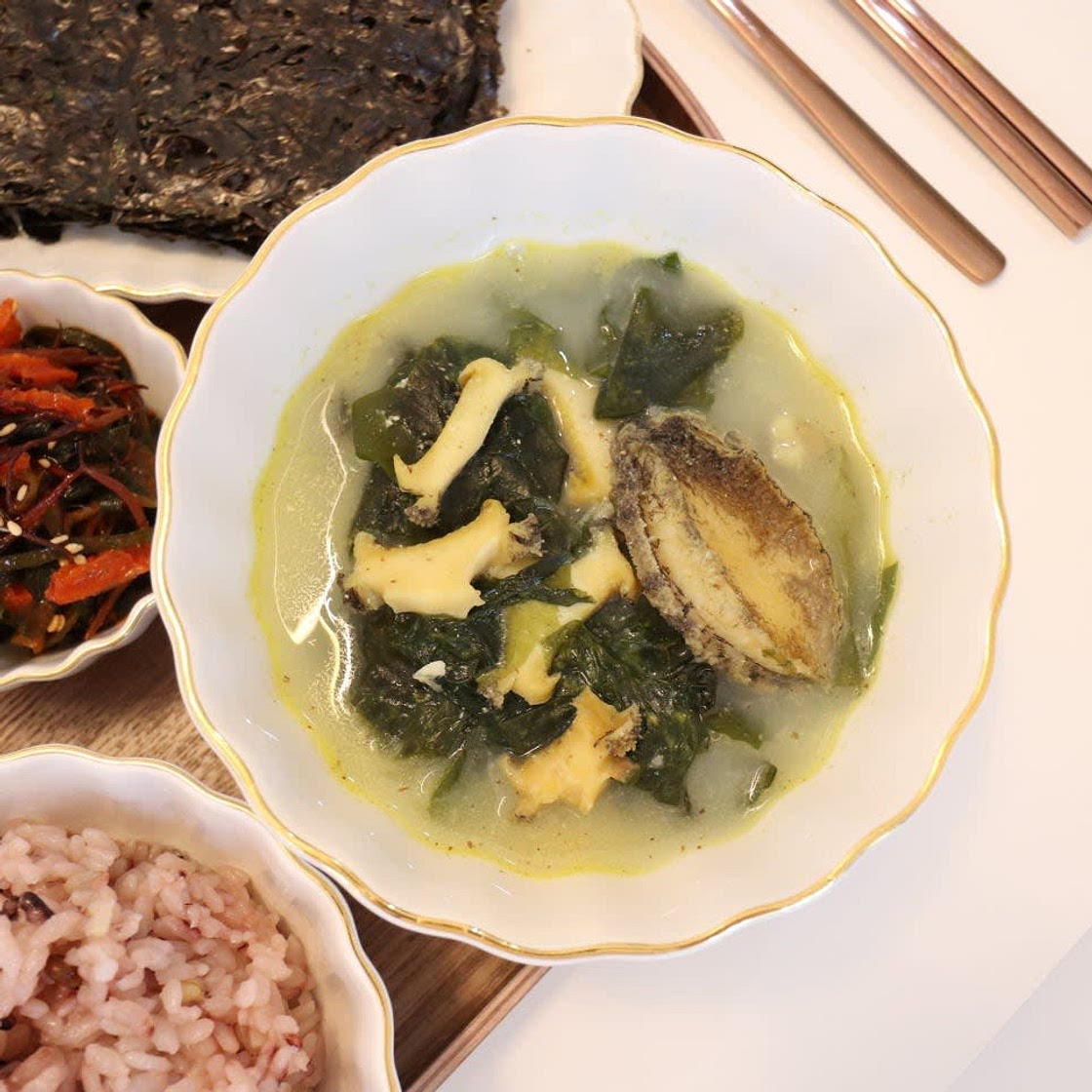 전복미역국 끓이기