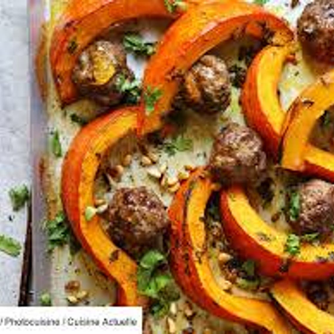 Boulettes de bœuf et potimarron à la marocaine