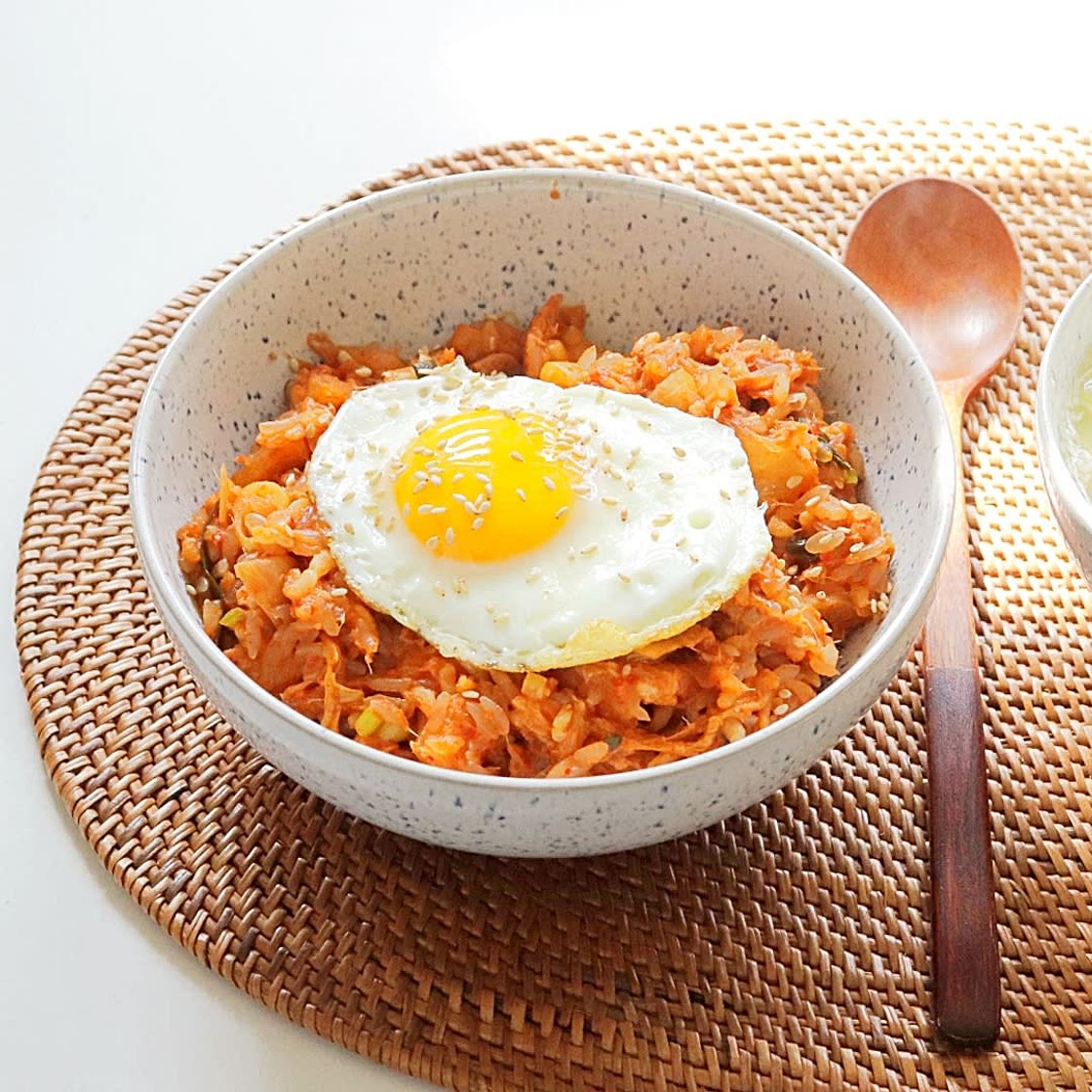 참치 깍두기 김치볶음밥 곤약밥