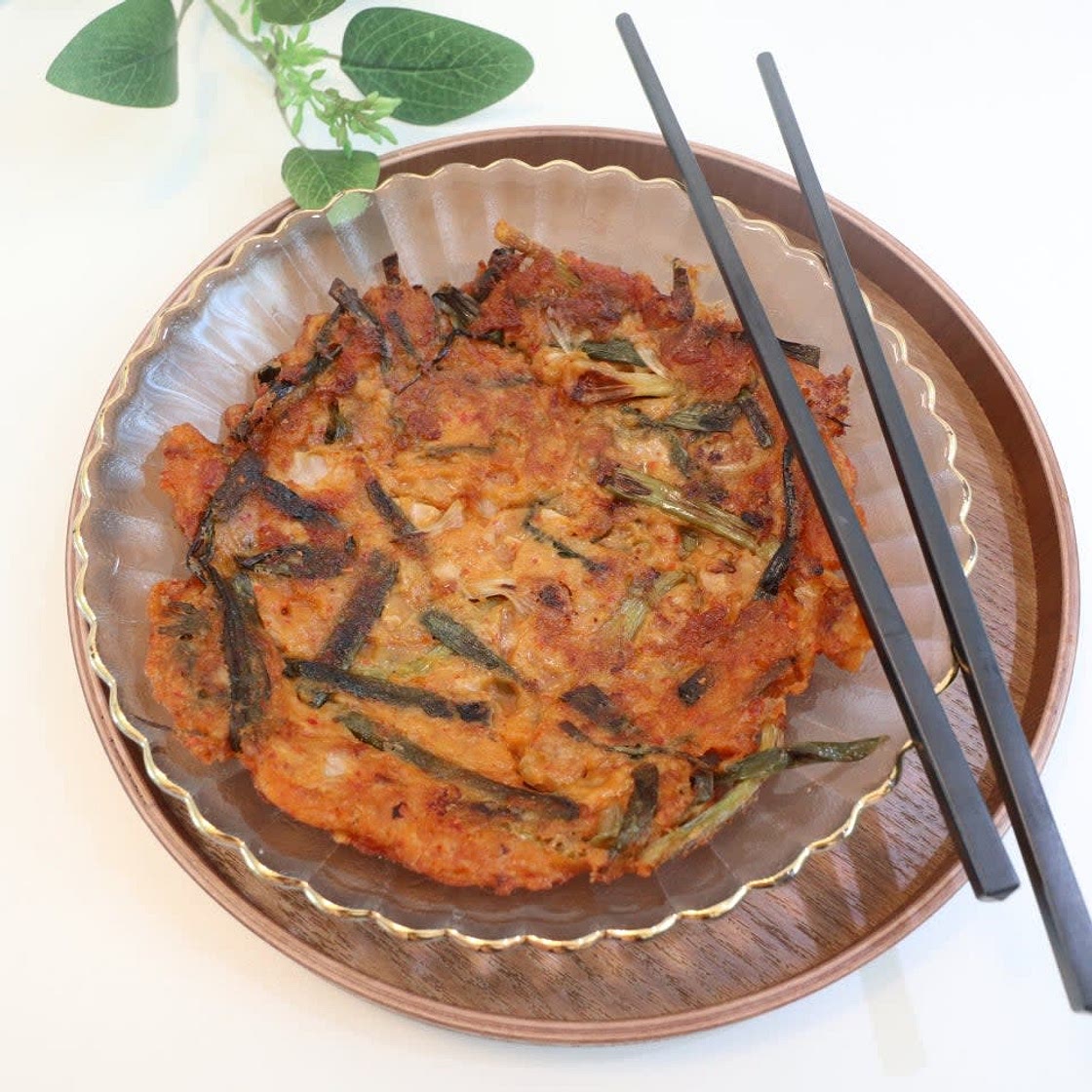 익은 파김치 참치전 만들기