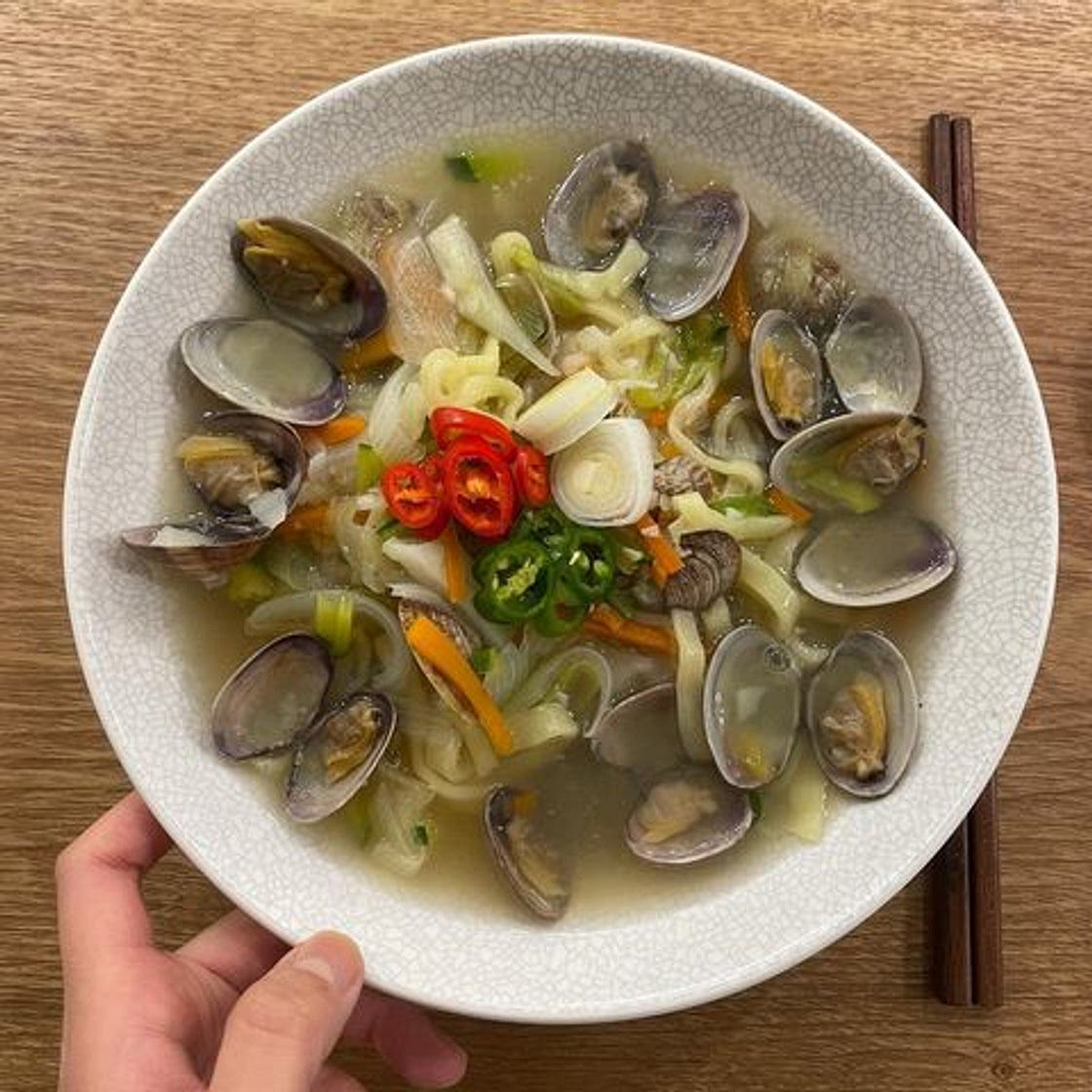 바지락 칼국수 만들기