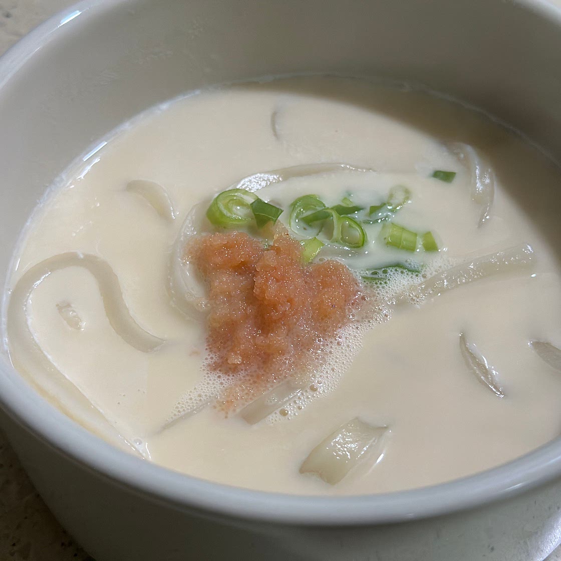 홈메이드 우동 육수로 더 맛있는 명란 크림우동 만들기