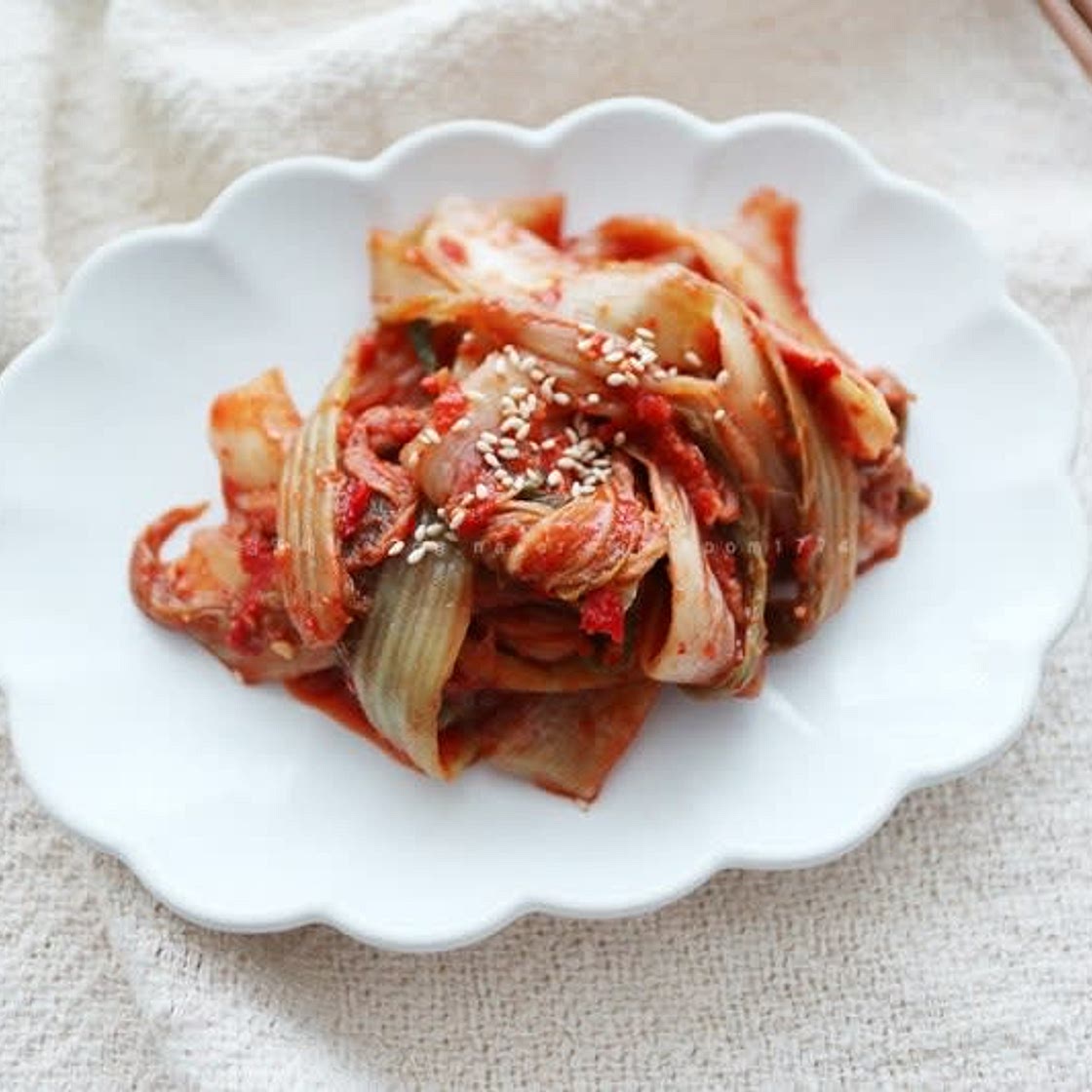 마늘김치 만들기
