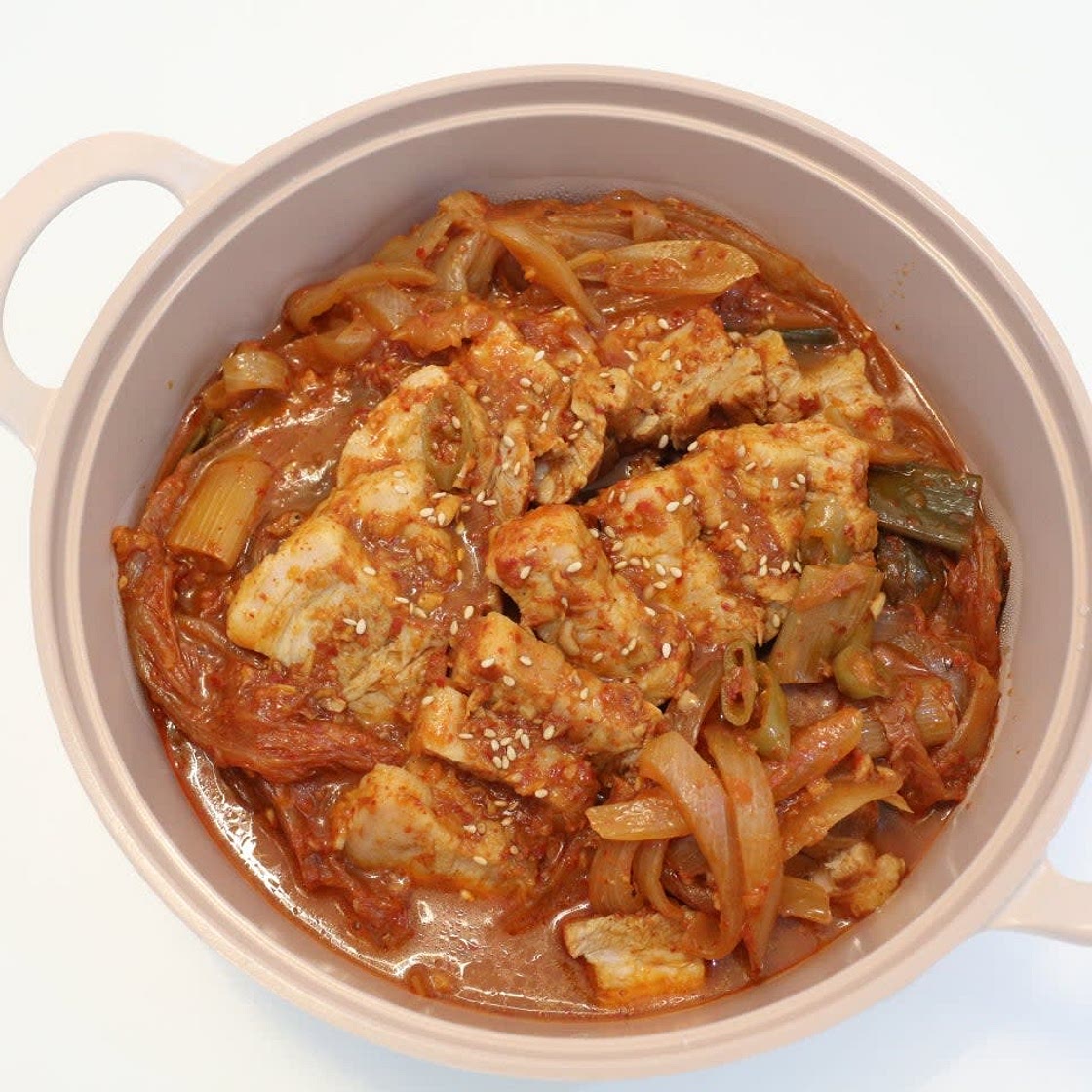 통삼겹 김치찜 만들기