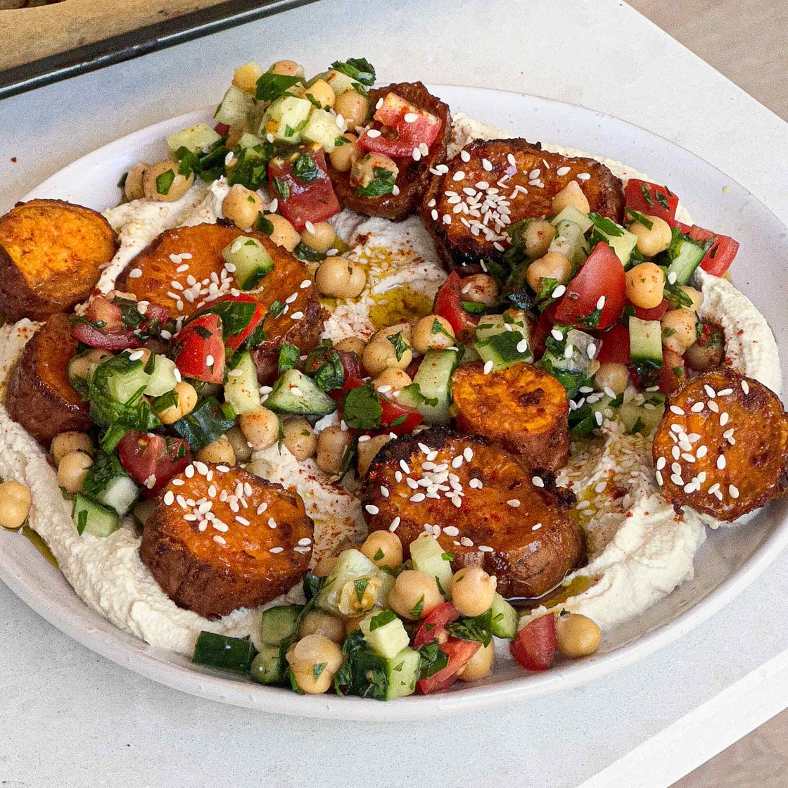 Mediterranean high protein salad