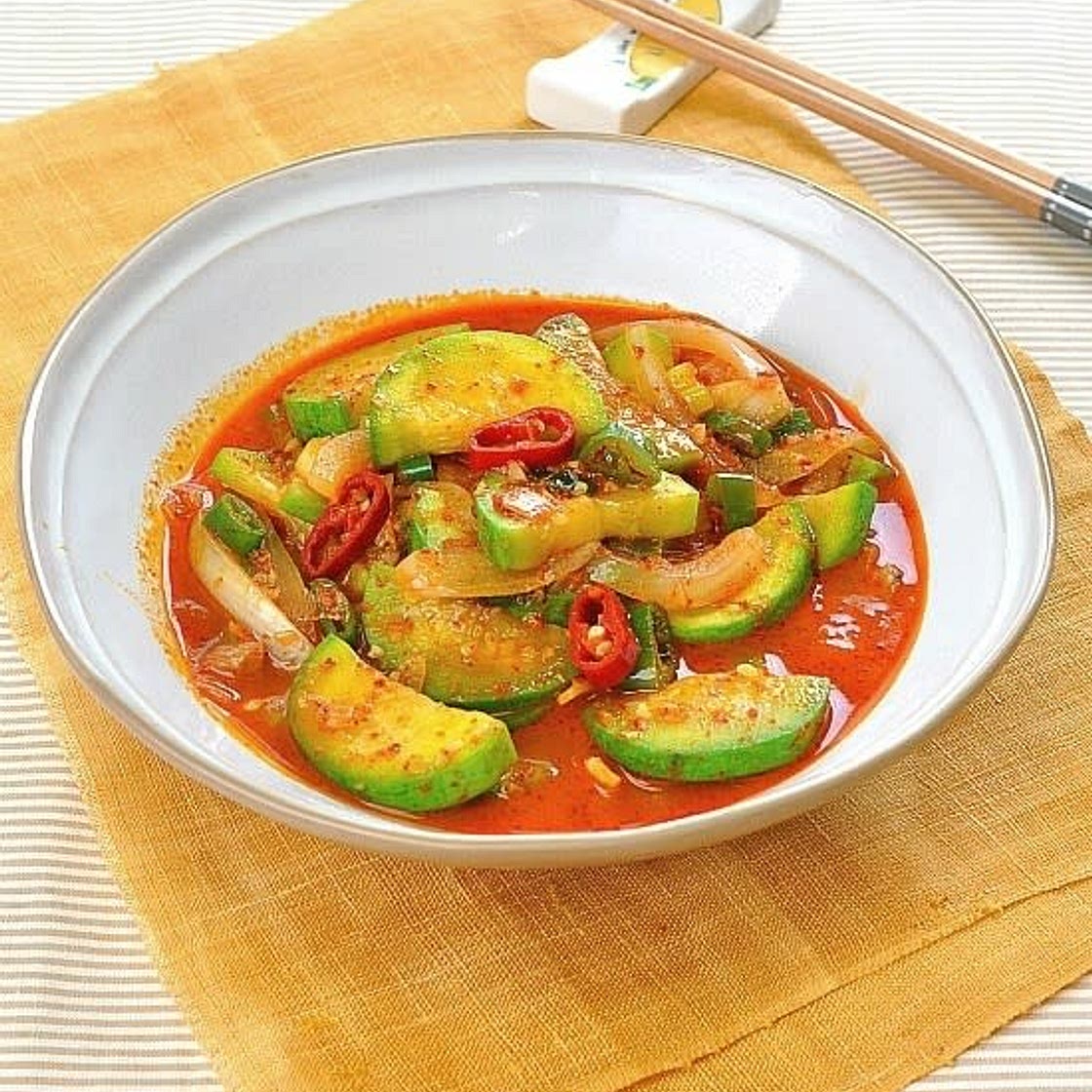 애호박새우젓찌개