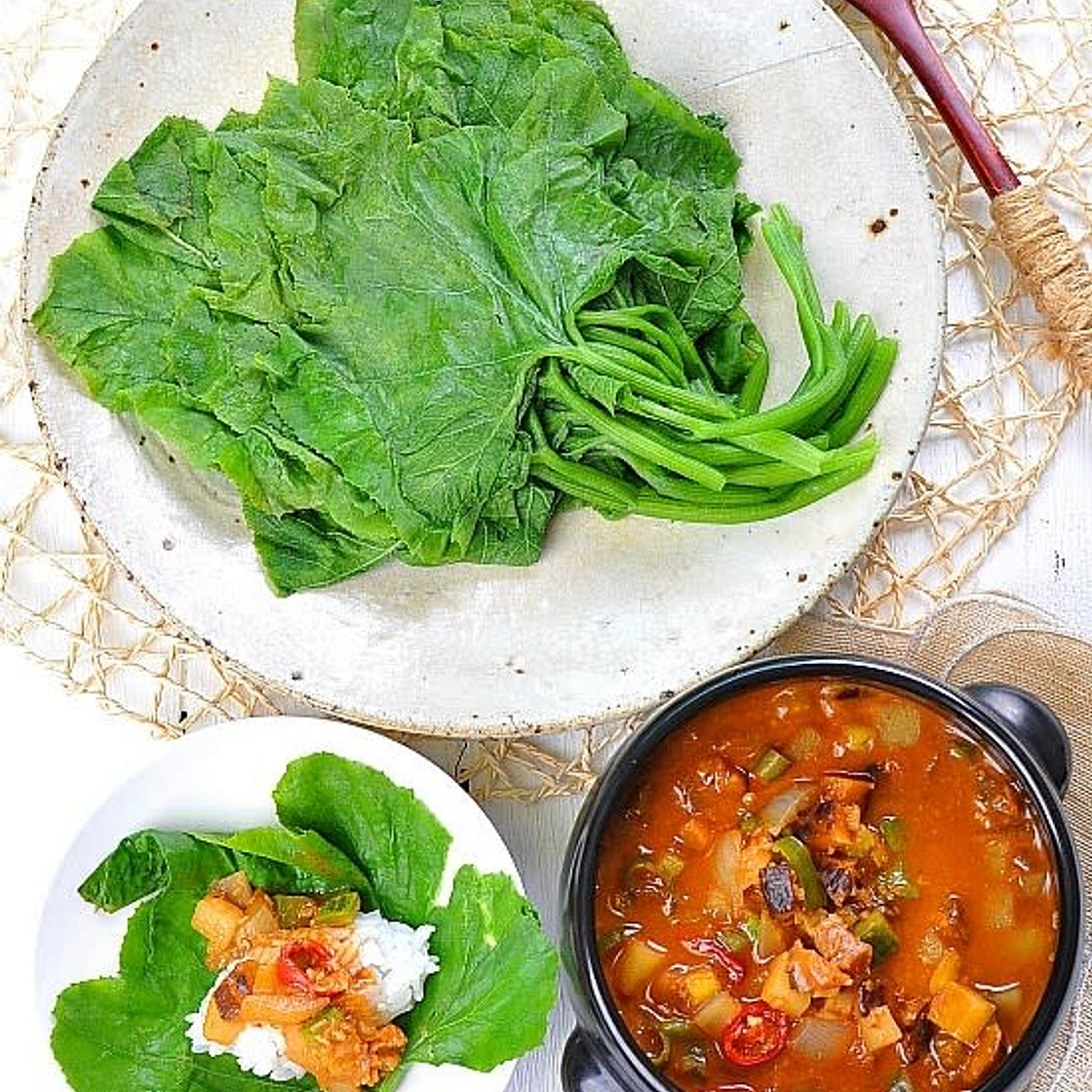 호박잎쌈 & 강된장