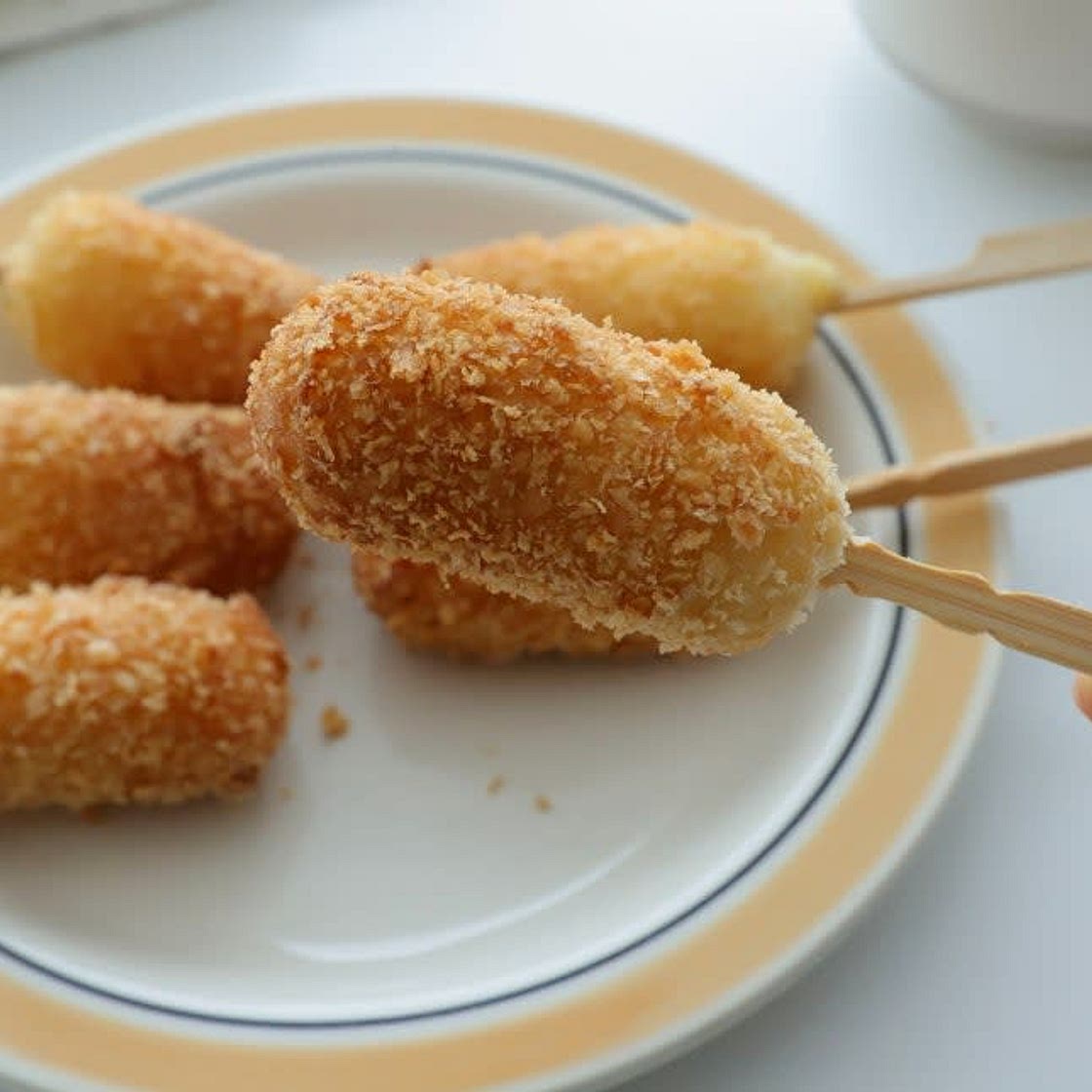 치즈 미니핫도그 만들기 스트링치즈 핫케이크가루요리
