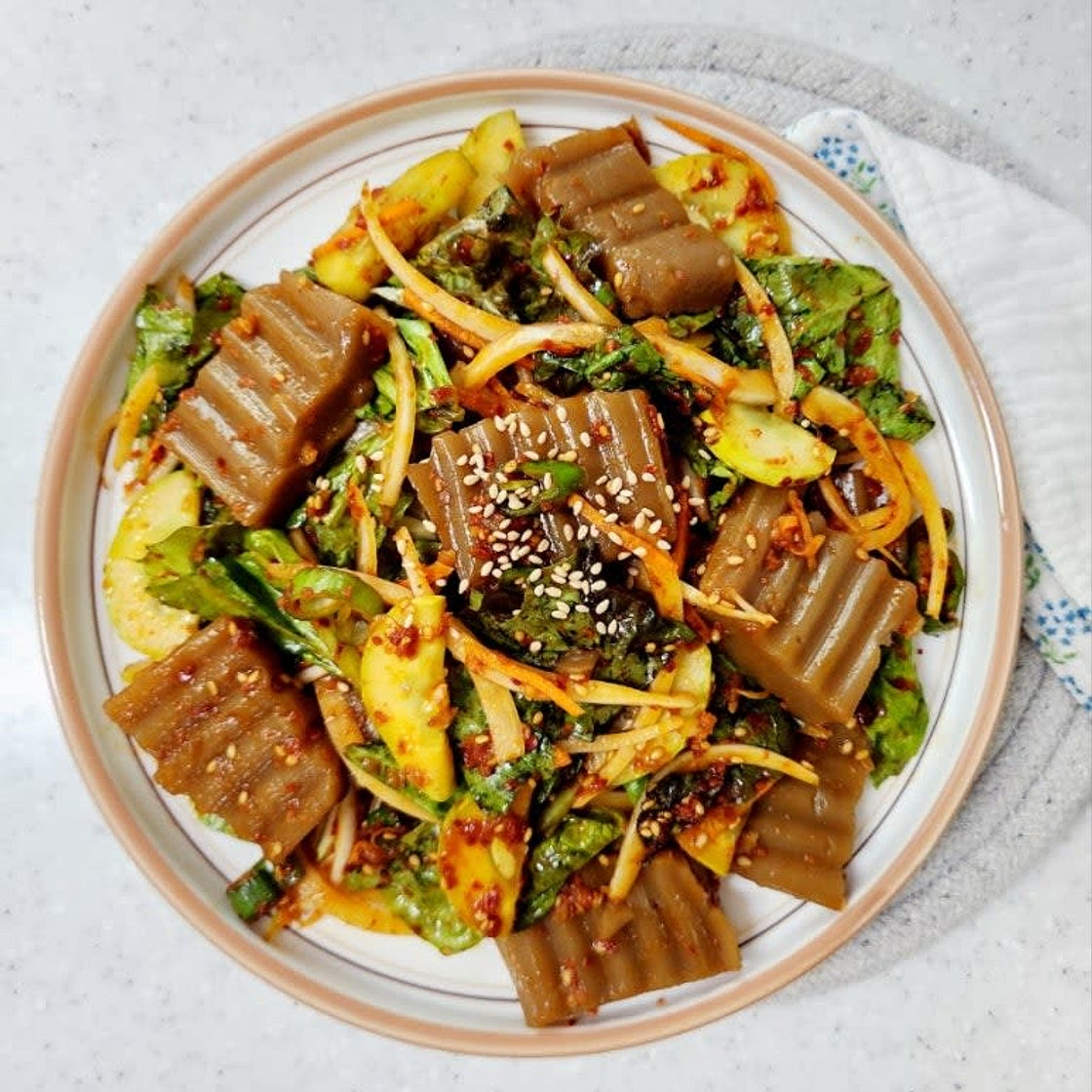 도토리묵무침 만들기 도토리묵무침 양념장 재료 레시피
