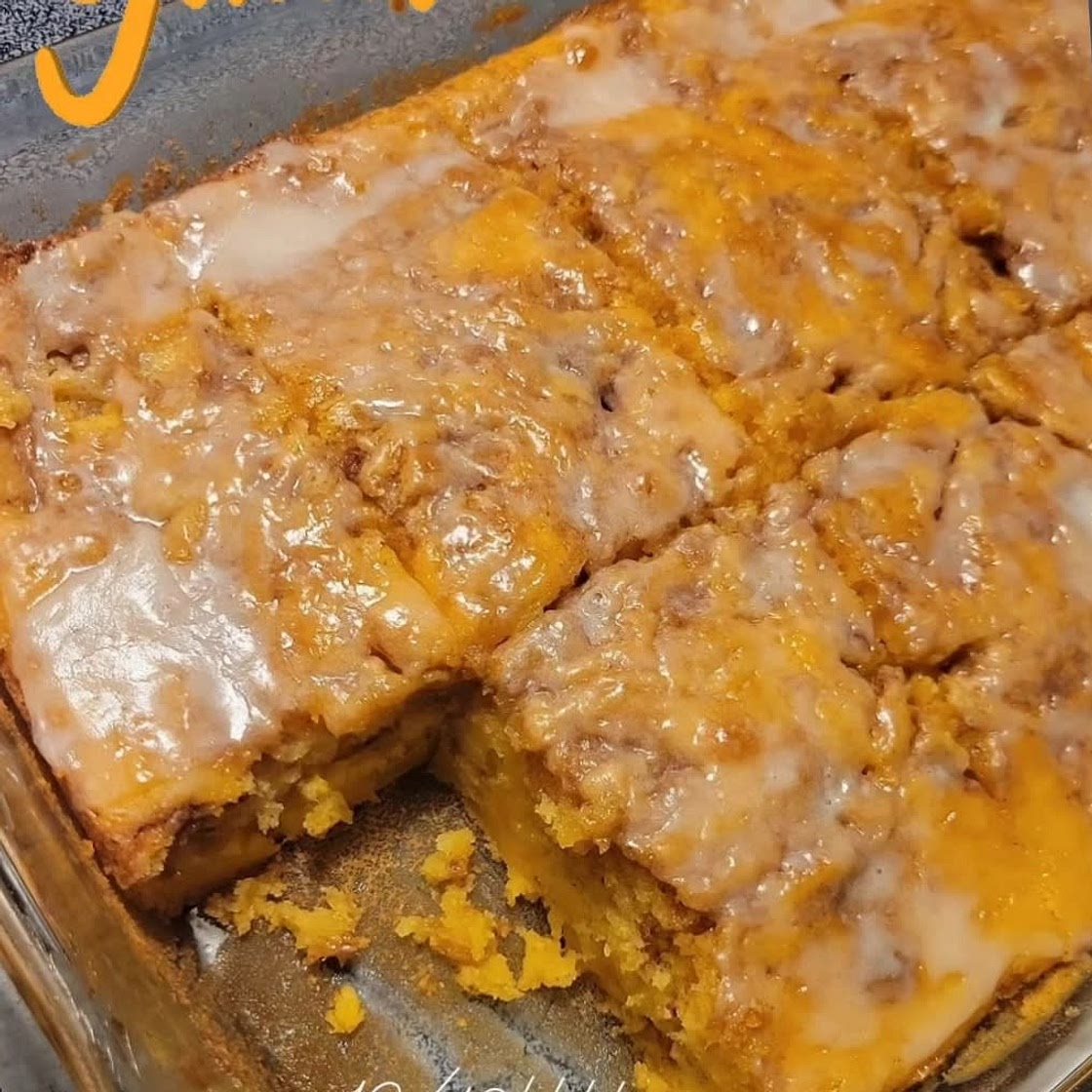 Sweet Potato Honeybun Cake
