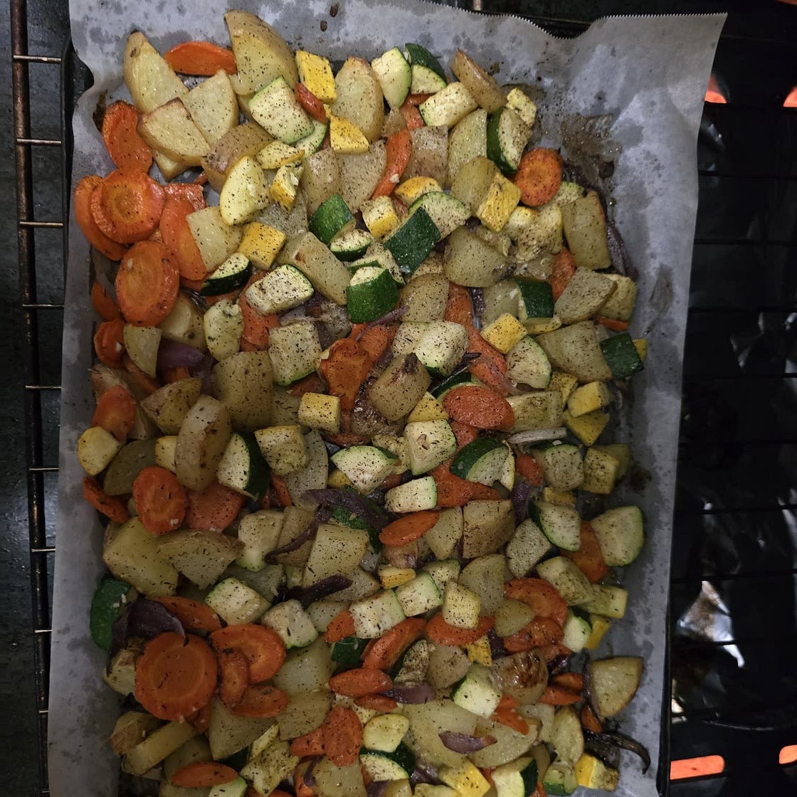 Roasted Potatoes and Carrots
