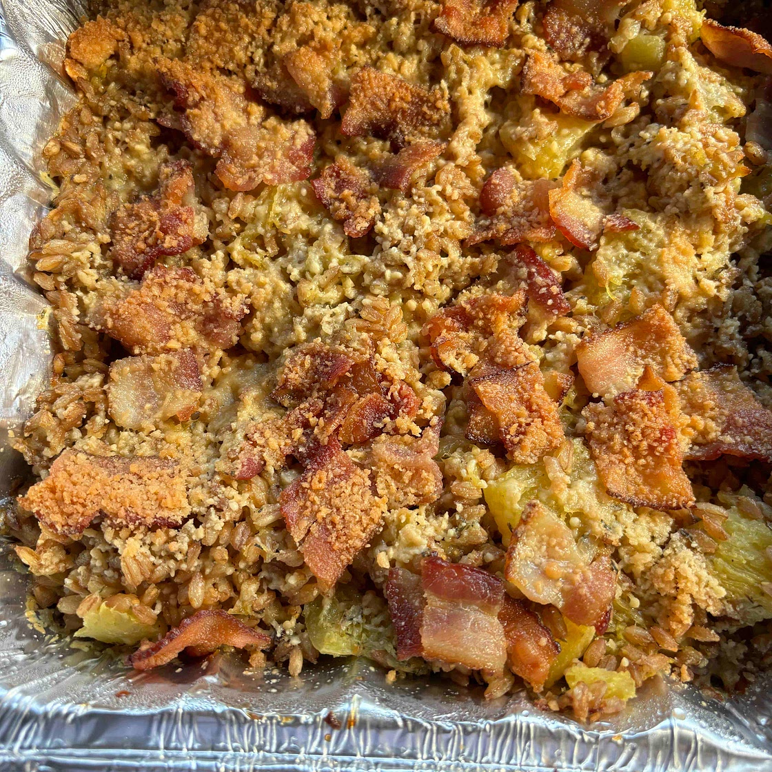 Baked Farro and Butternut Squash