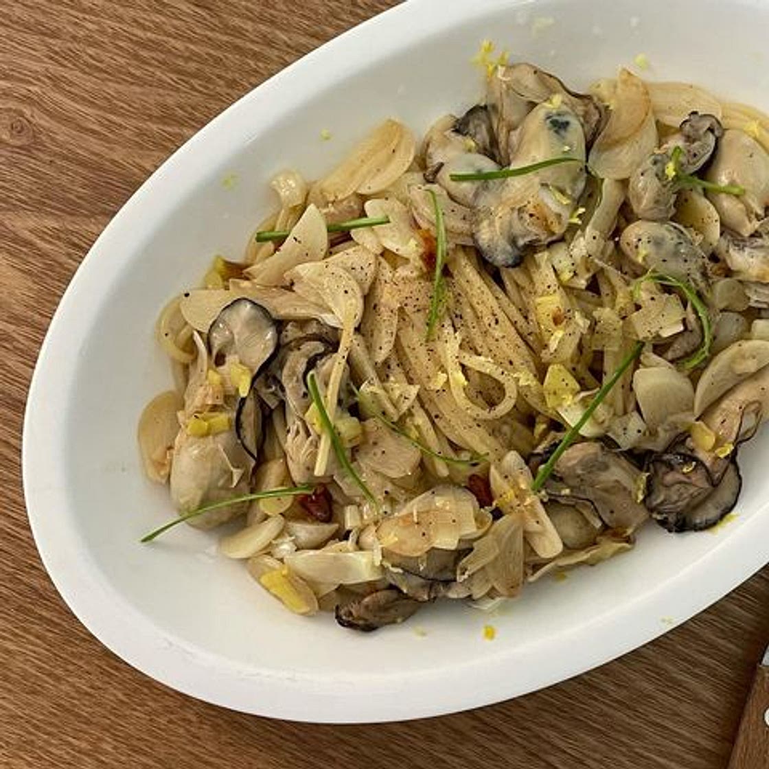 겨울 제철 굴 파스타 만들기타👩🏻‍🍳