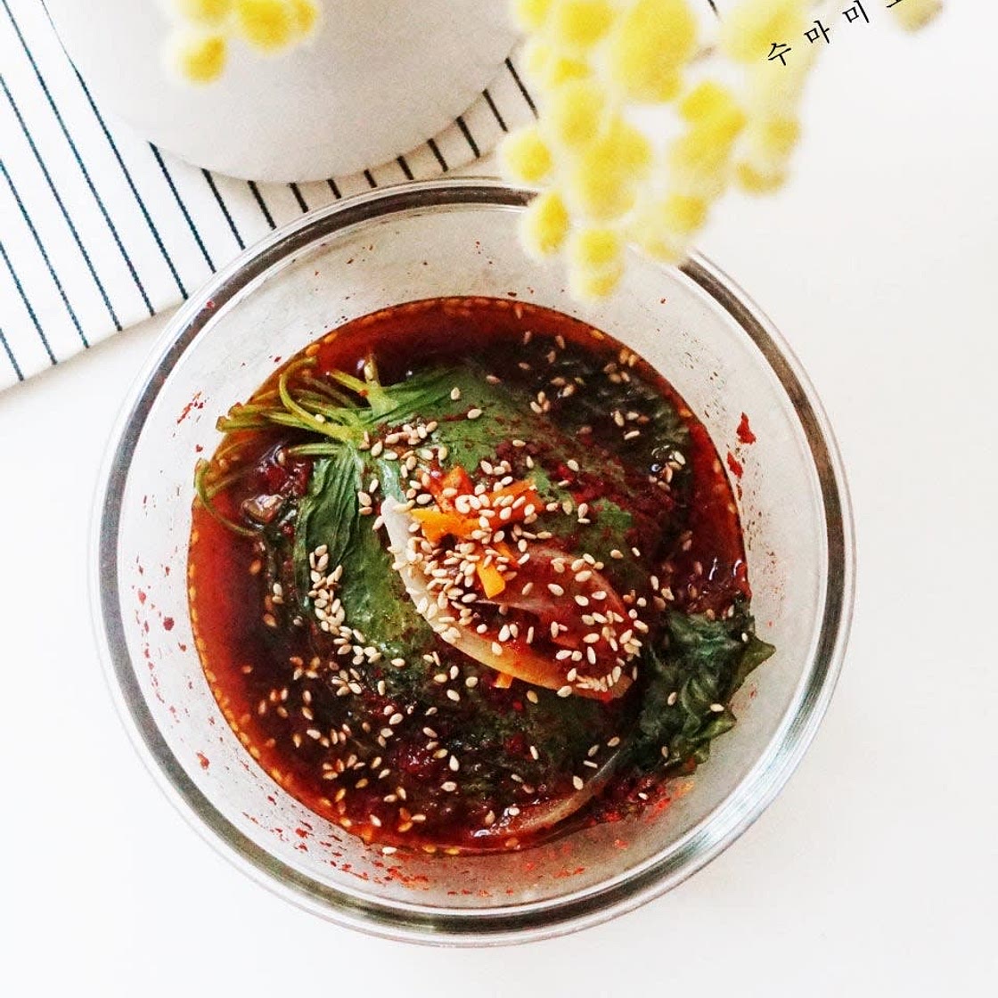 깻잎찜 레시피