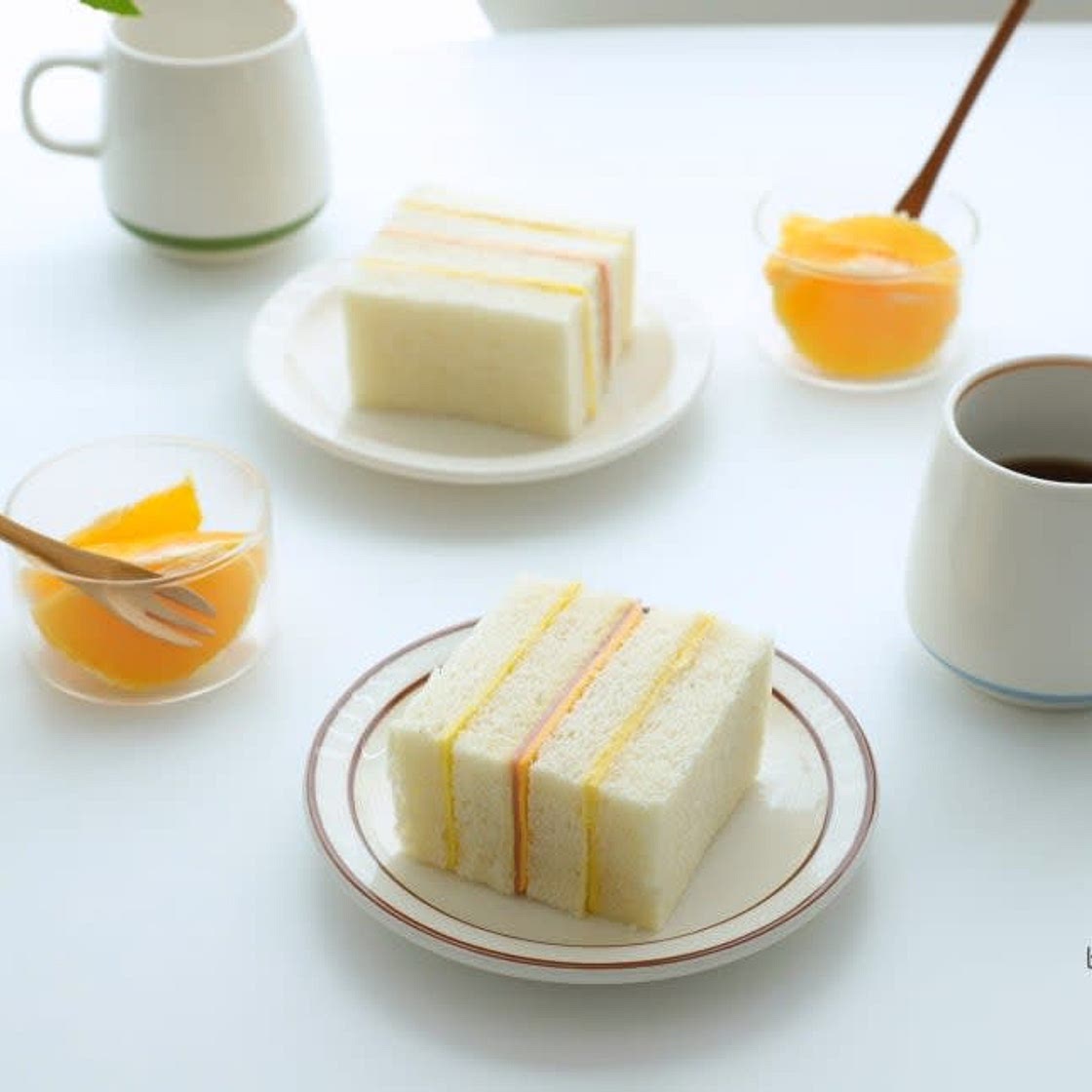 홍루이젠 샌드위치 만들기 햄치즈샌드위치 부드러운 달콤함