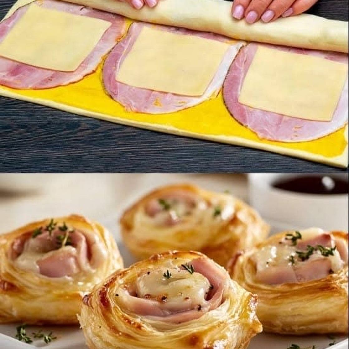 Ham and cheese pinwheels